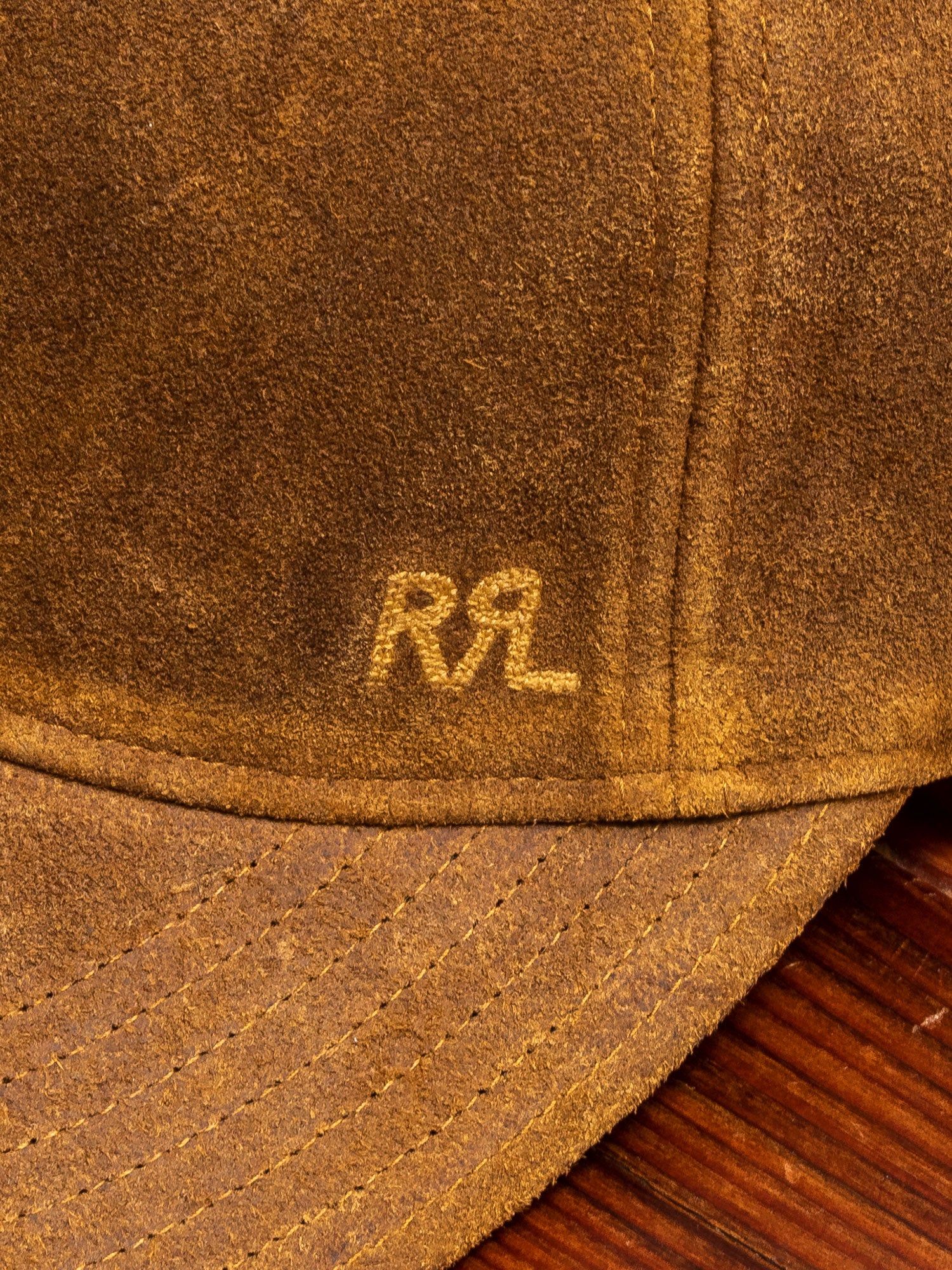 Suede Baseball Cap in Brown - Image 4