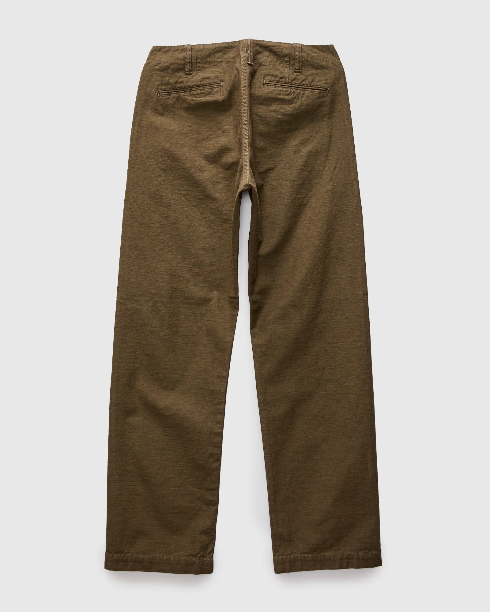 Sulfur Dye Work Trousers in Khaki Black - Image 2