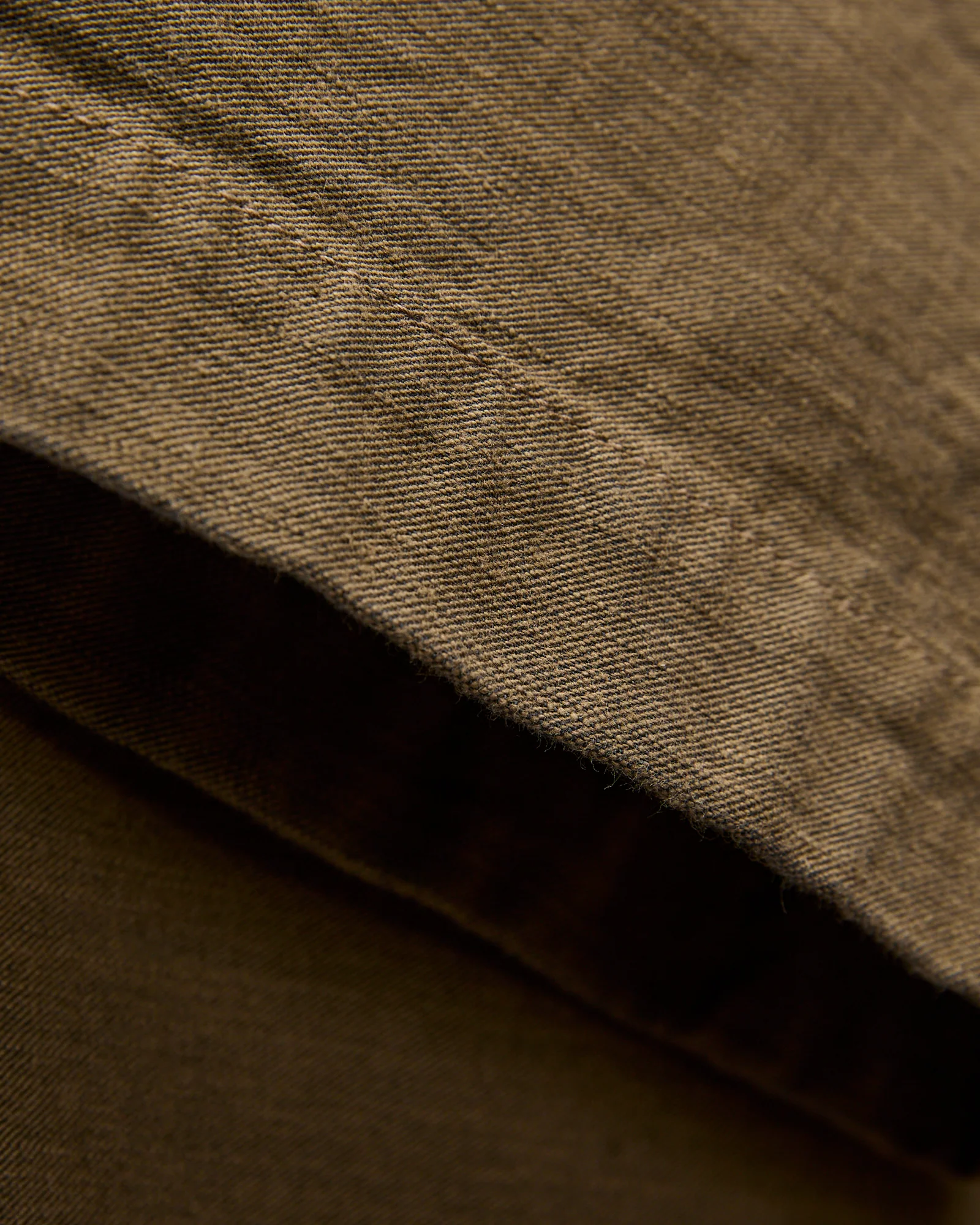 Sulfur Dye Work Trousers in Khaki Black - Image 8