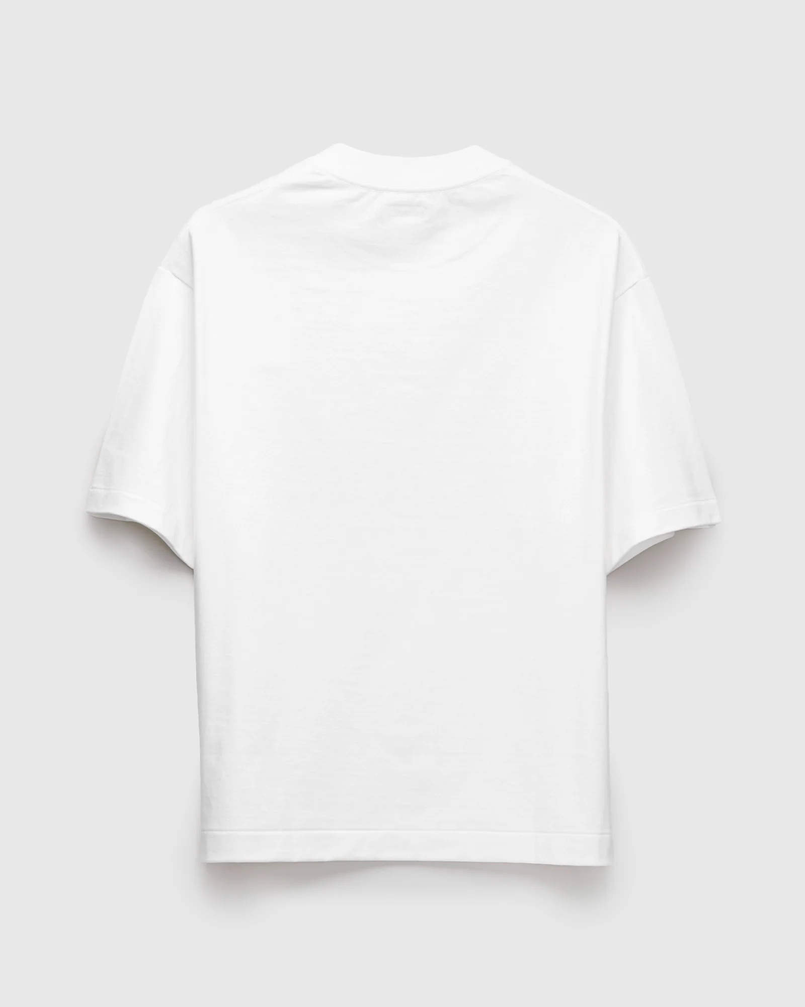 Suvin Supima Tube Half Sleeve T-Shirt in Off White - Image 2