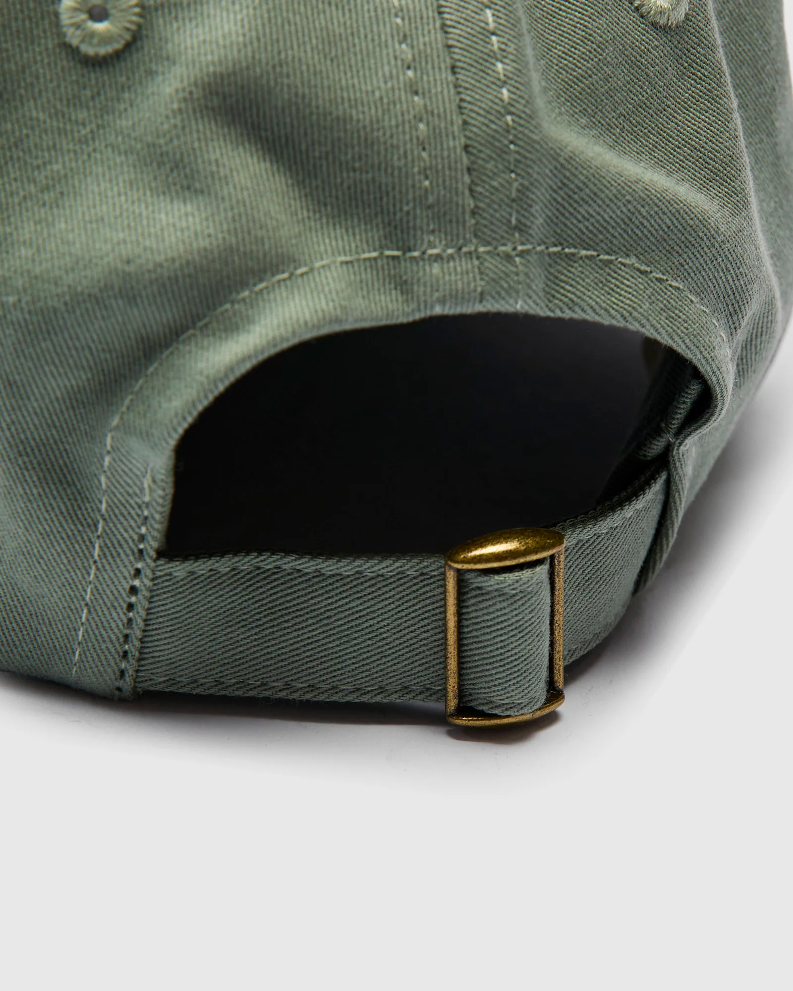 Swan Logo Cotton Twill Cap in Light Army - Image 5