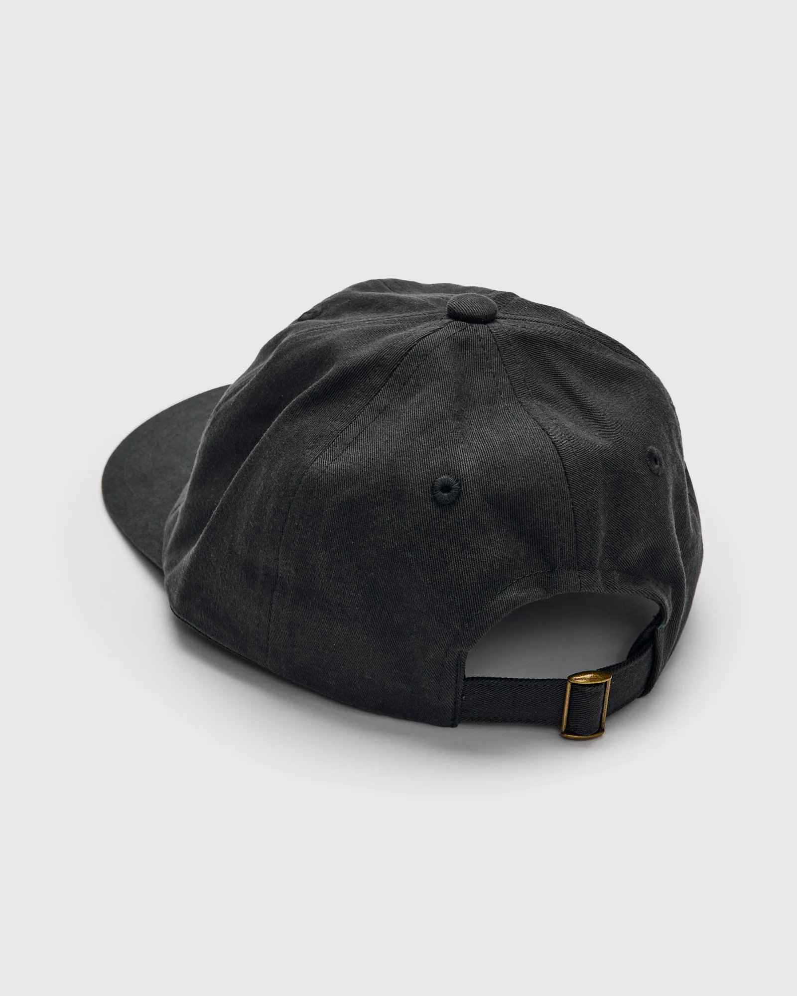 Swan Logo Cotton Twill Cap in Charcoal - Image 3