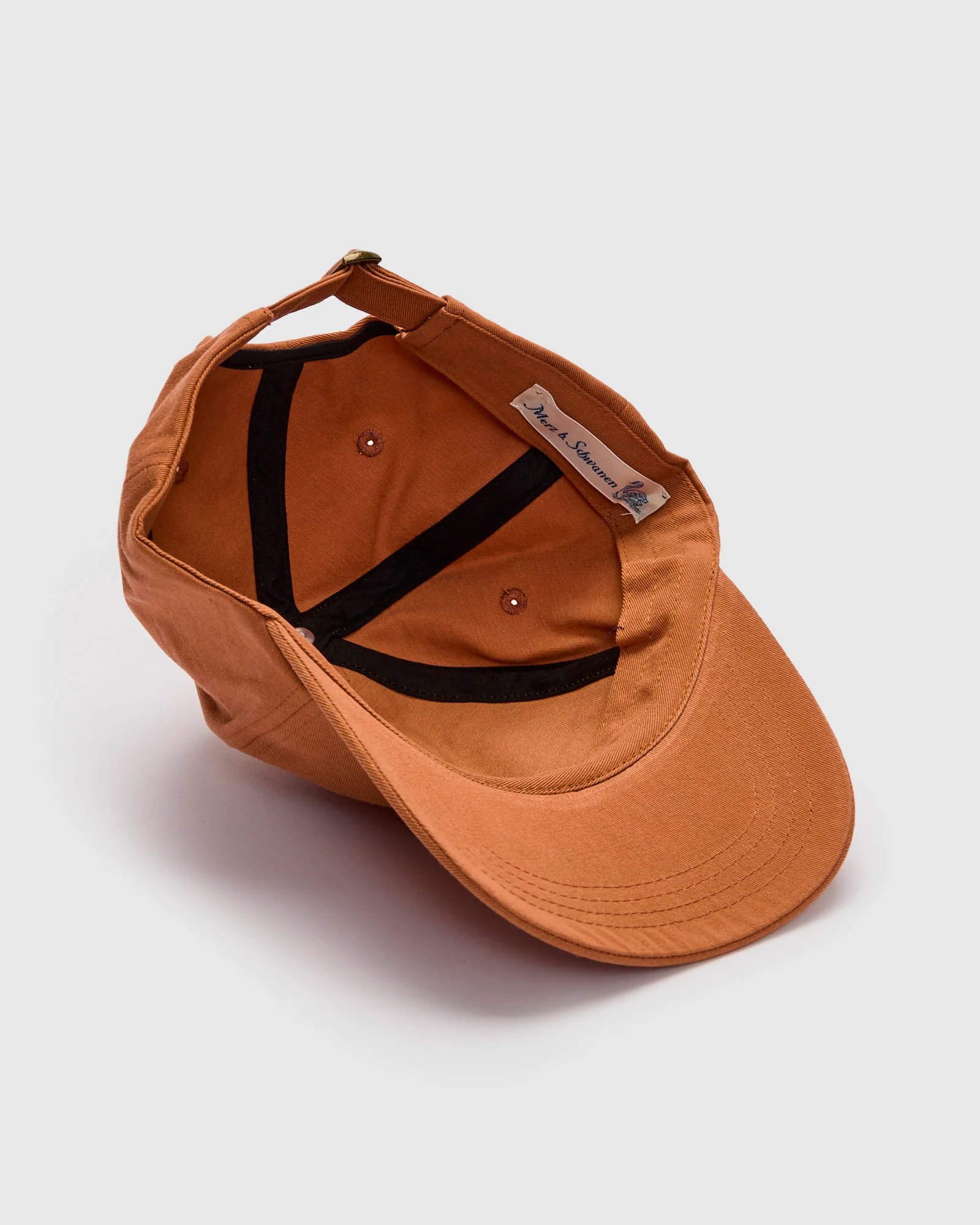 Swan Logo Cotton Twill Cap in Pumpkin - Image 4