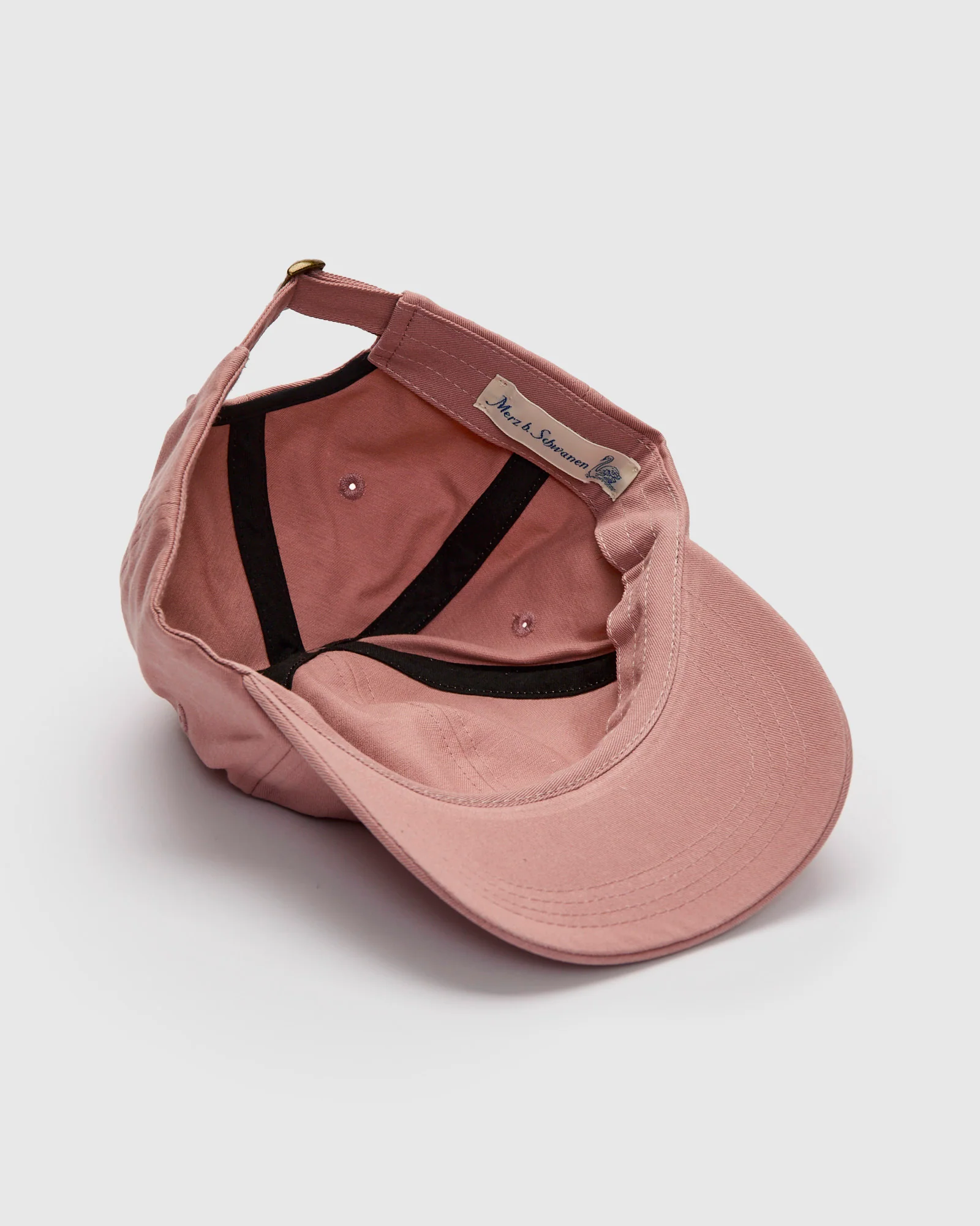 Swan Logo Gabardine Cap in Rosewood - Image 4