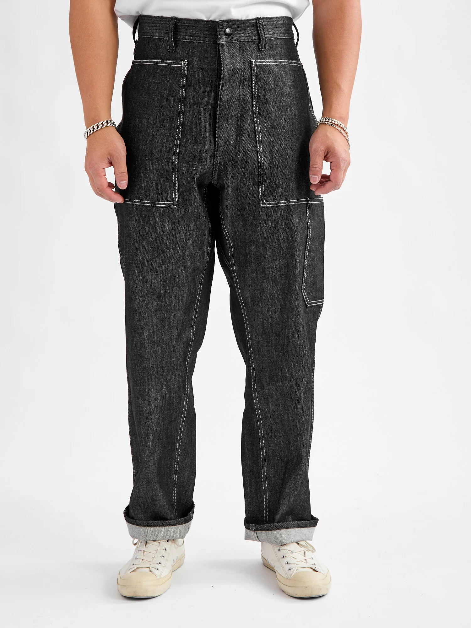 T.P. Landscaper Pants in Black Denim - Image 3