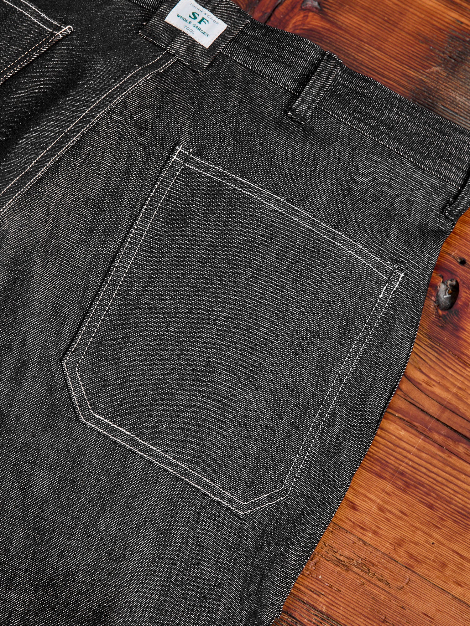 T.P. Landscaper Pants in Black Denim - Image 7