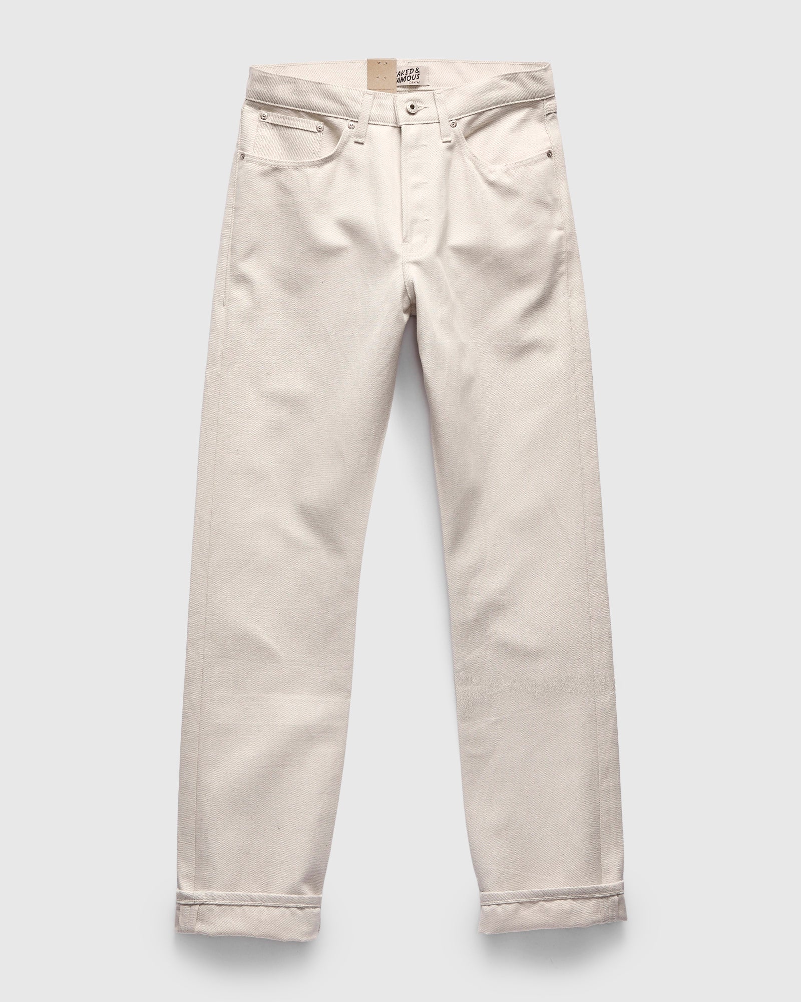 "Tabi" 11.5oz Off White Selvedge Denim - True Guy Fit - Image 2