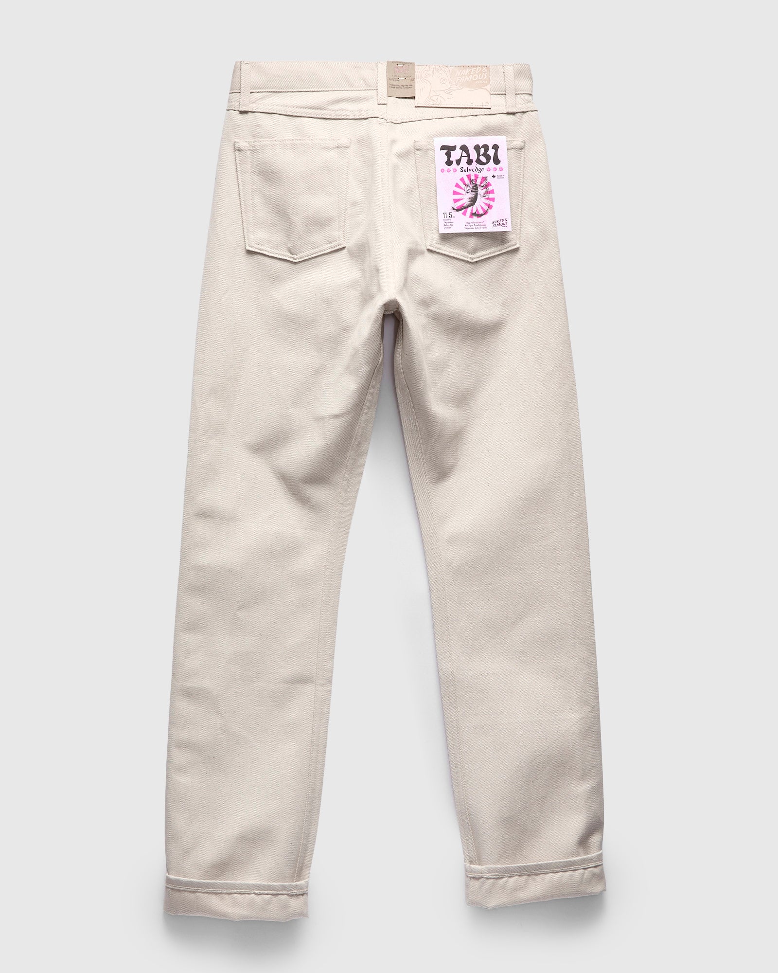 "Tabi" 11.5oz Off White Selvedge Denim - True Guy Fit - Image 3