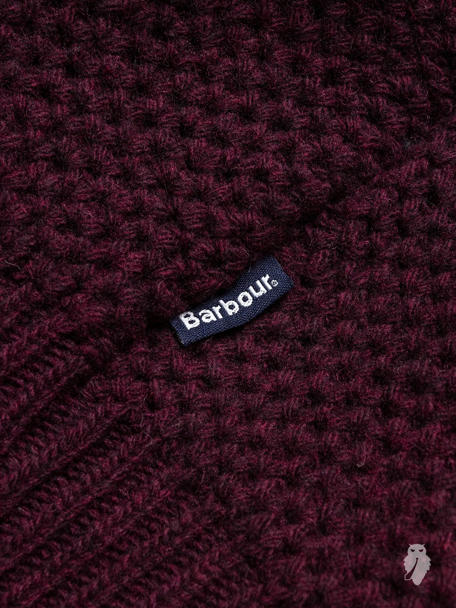 "Talon" Crewneck Sweater in Merlot - Image 5