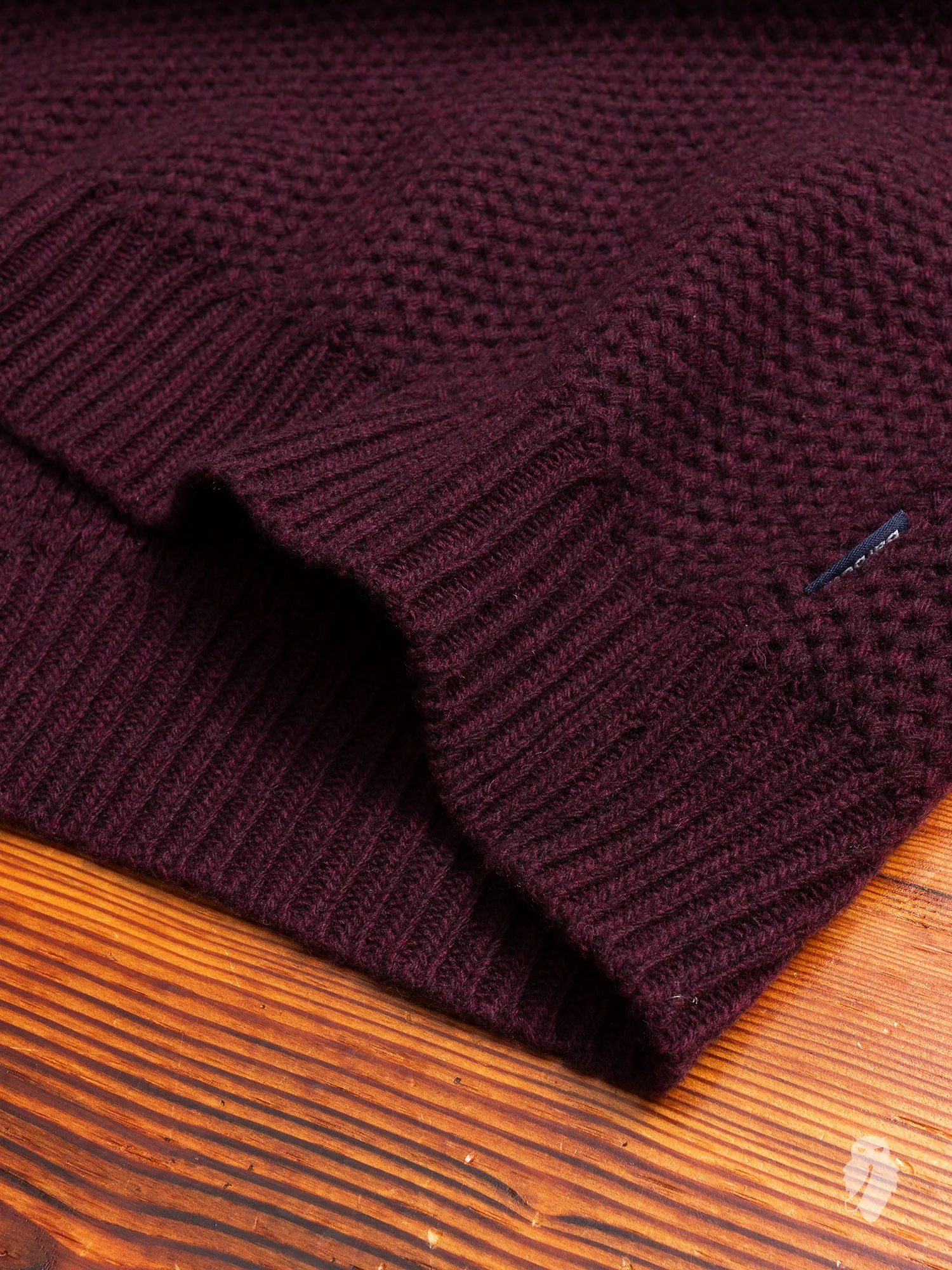 "Talon" Crewneck Sweater in Merlot - Image 6
