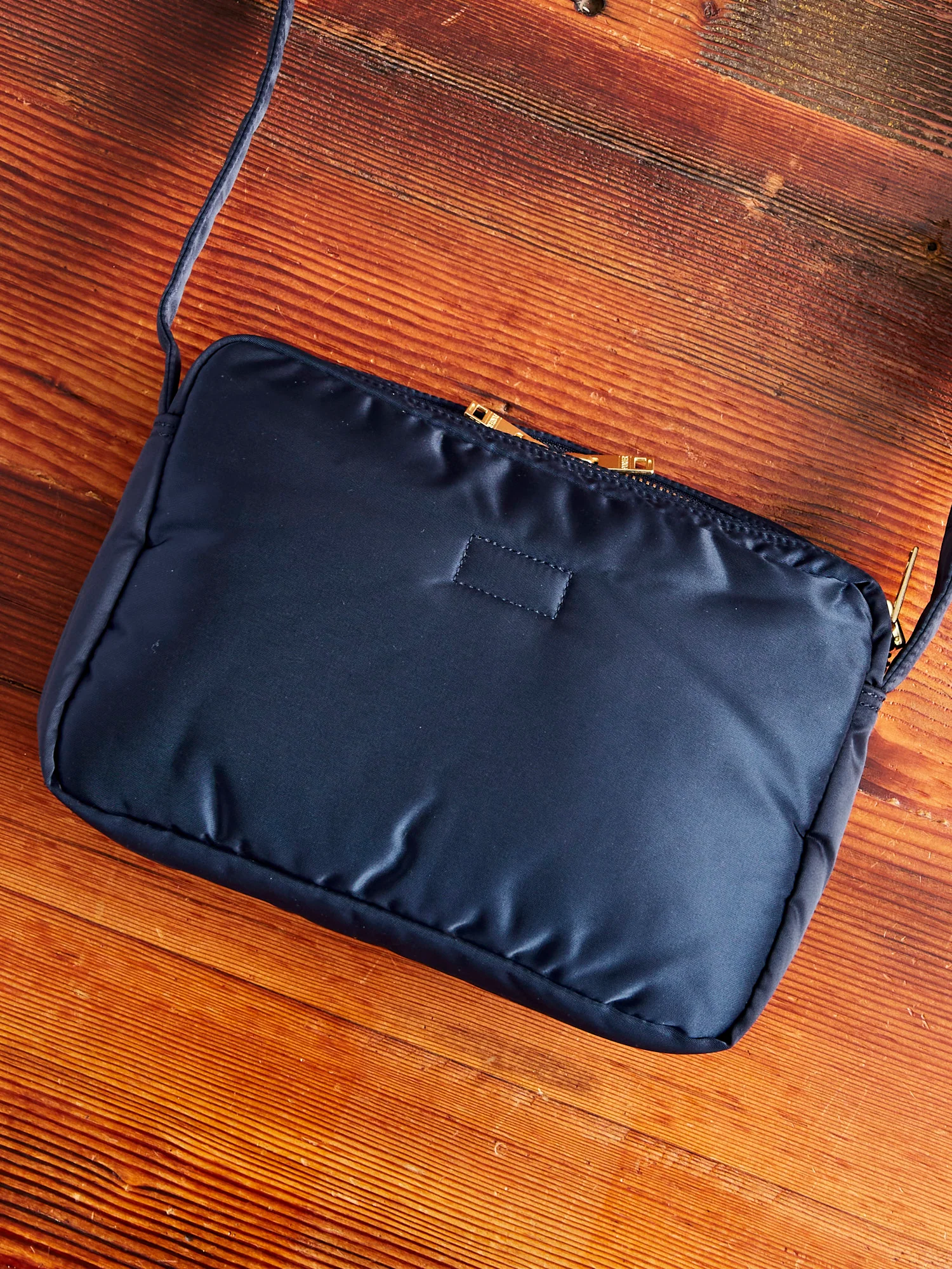 "Tanker" Shoulder Bag (S) in Iron Blue - Image 7