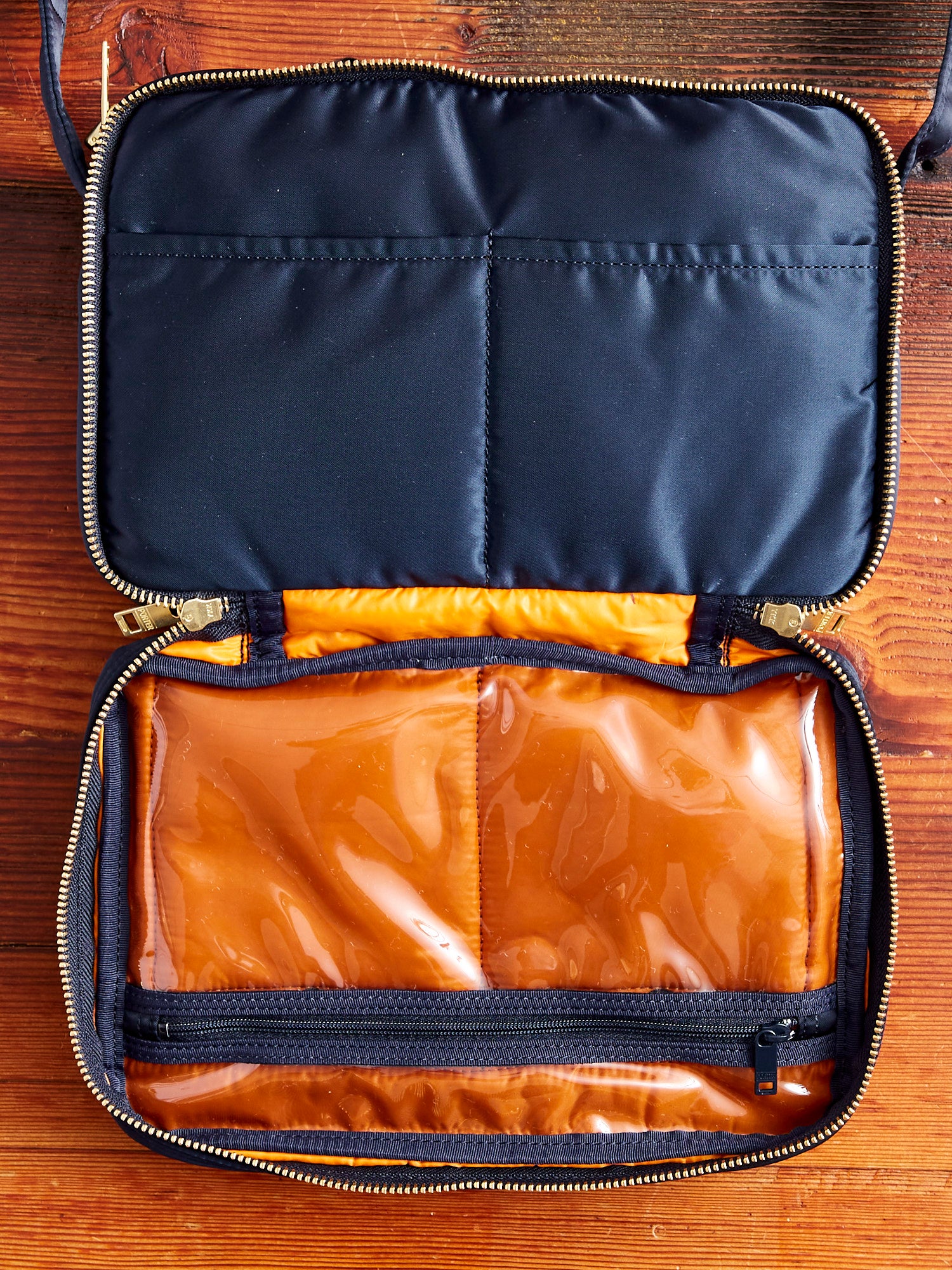"Tanker" Shoulder Bag (S) in Iron Blue - Image 8