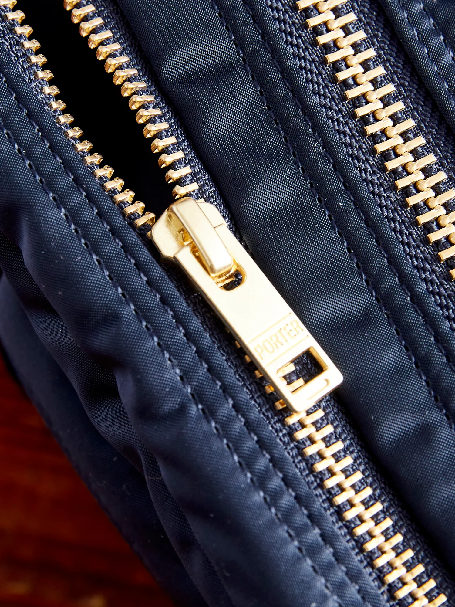 "Tanker" Shoulder Bag (S) in Iron Blue - Image 9