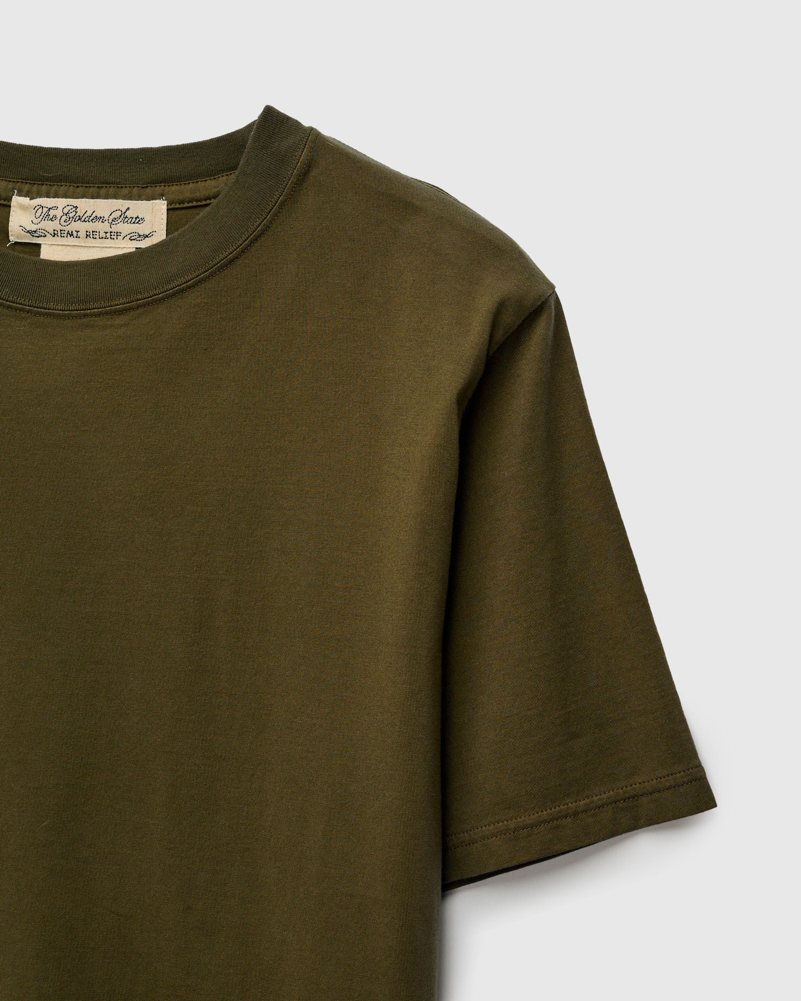 Tenjiku Jersey T-Shirt in Olive - Image 4