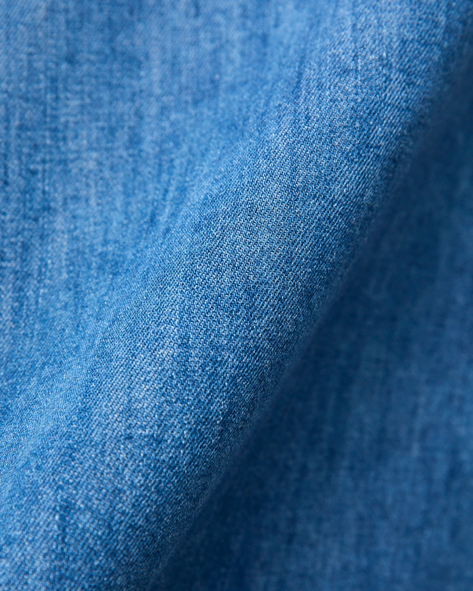 "Dee" Brace Long Sleeve Shirt in Washed Indigo - Image 7