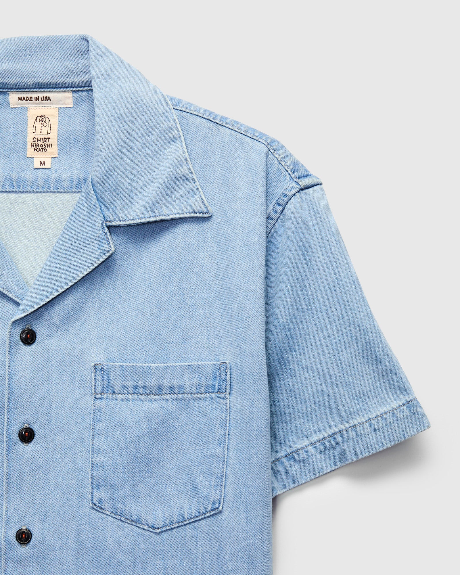 The Wrench Denim Short Sleeve Shirt in Troy - Image 5