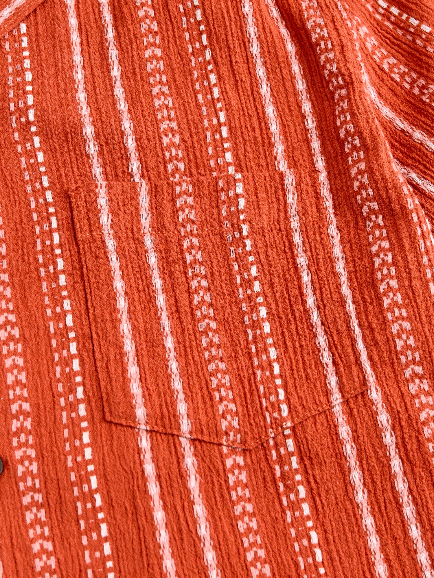 The Wrench Short Sleeve Shirt in Orange Ace - Image 5
