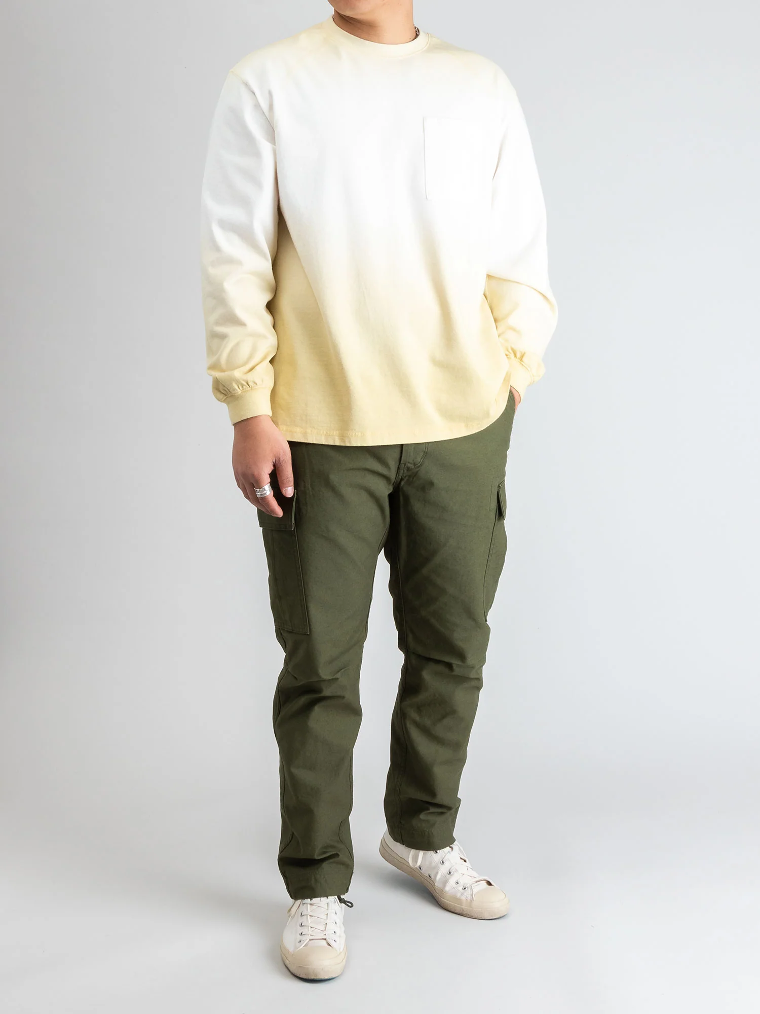 Tie-Dye T-Shirt in Beige - Image 9
