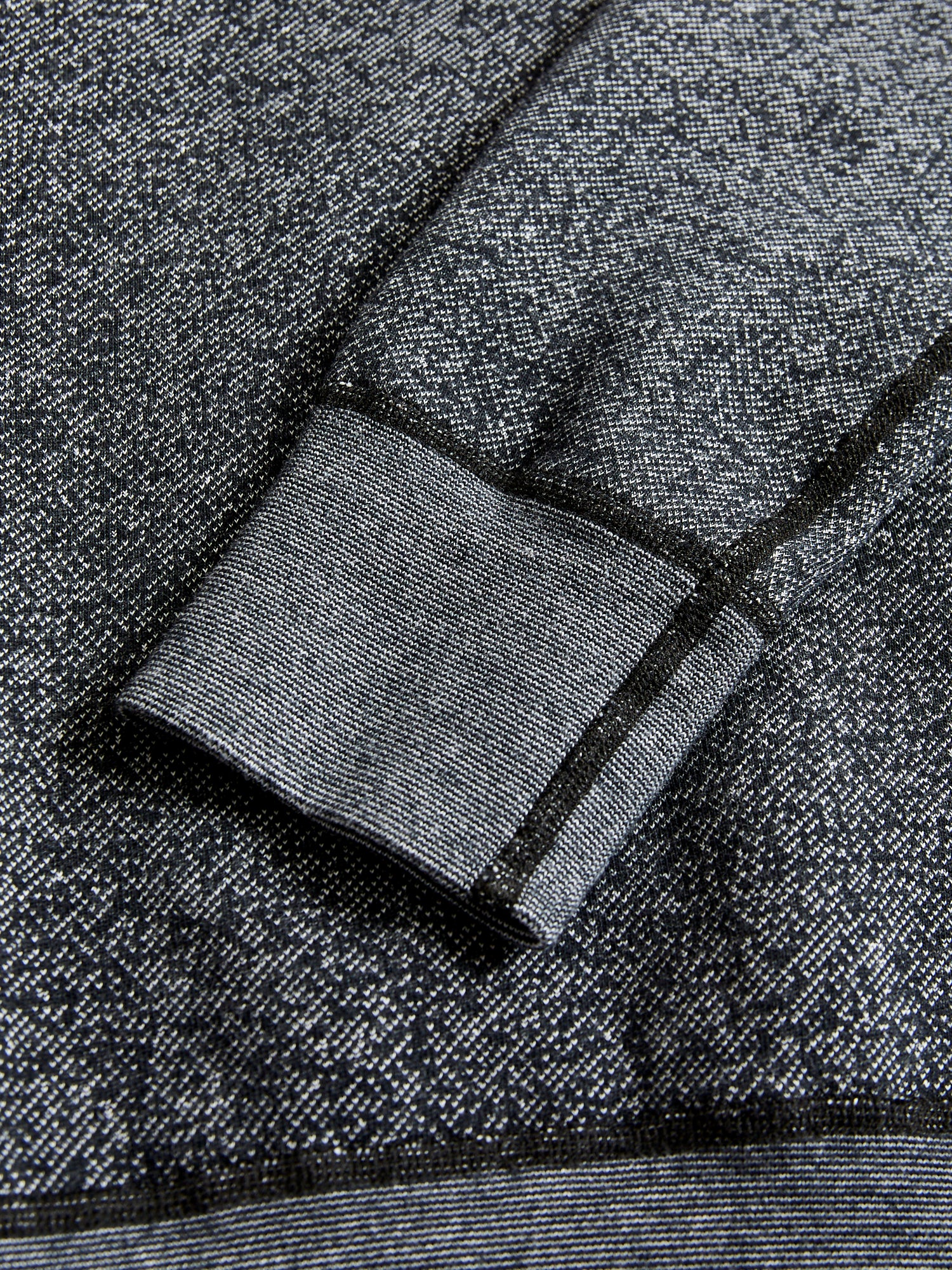 "Tiger Fleece" Crewneck Sweater in Black - Image 3