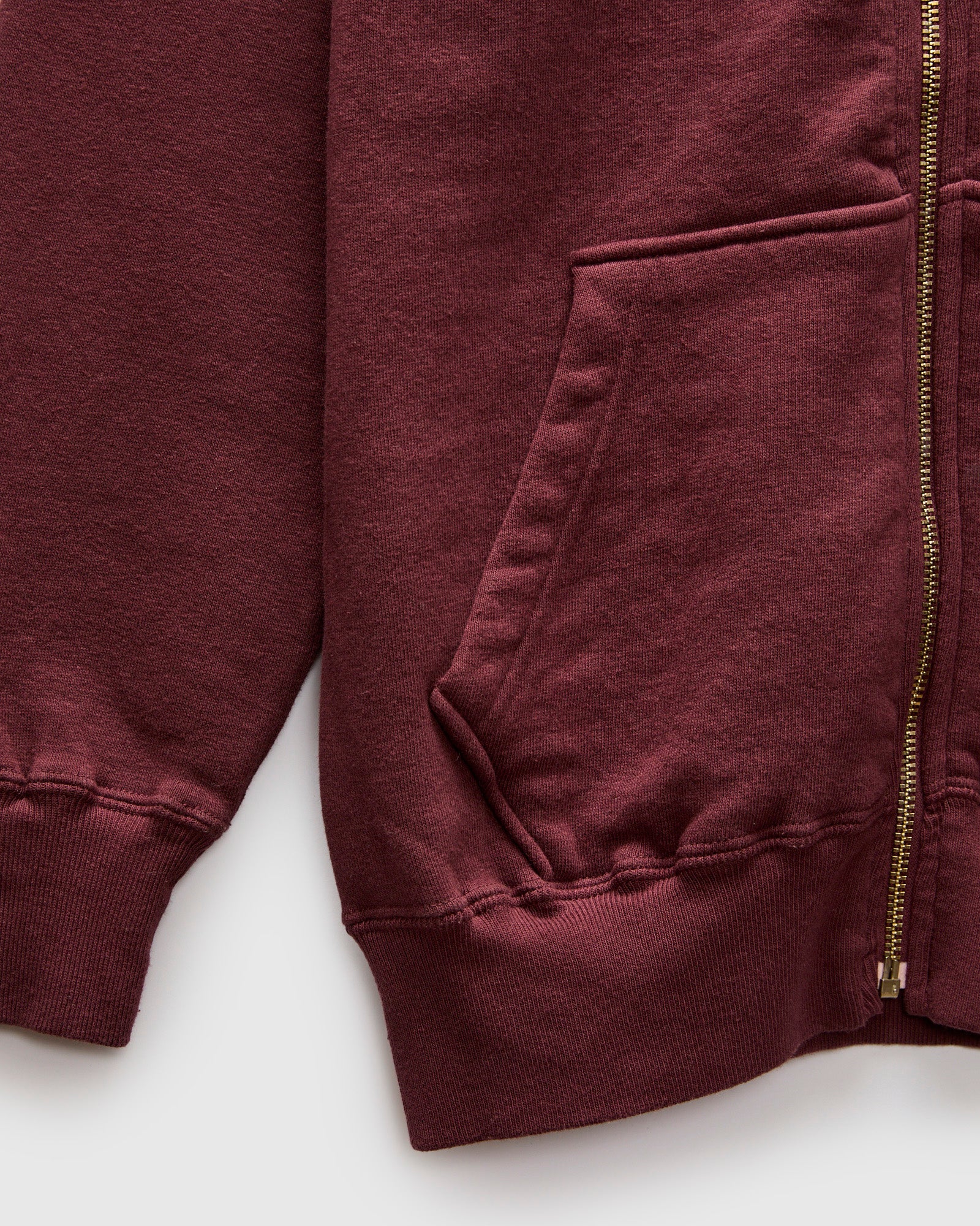Tsuriami Loopwheel Zip Hoodie in Bordeux - Image 7
