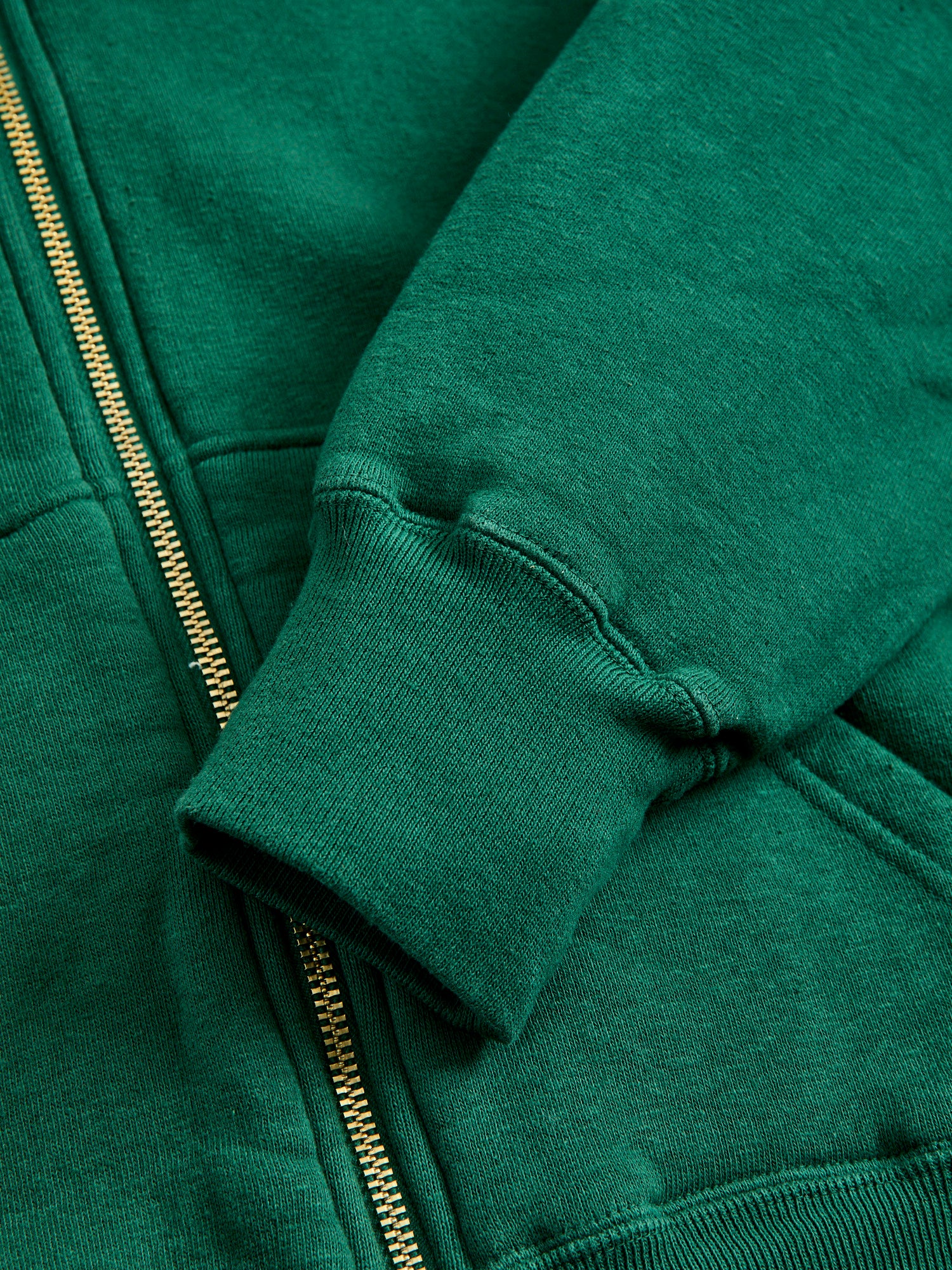 Tsuriami Loopwheel Zip Hoodie in Green - Image 7