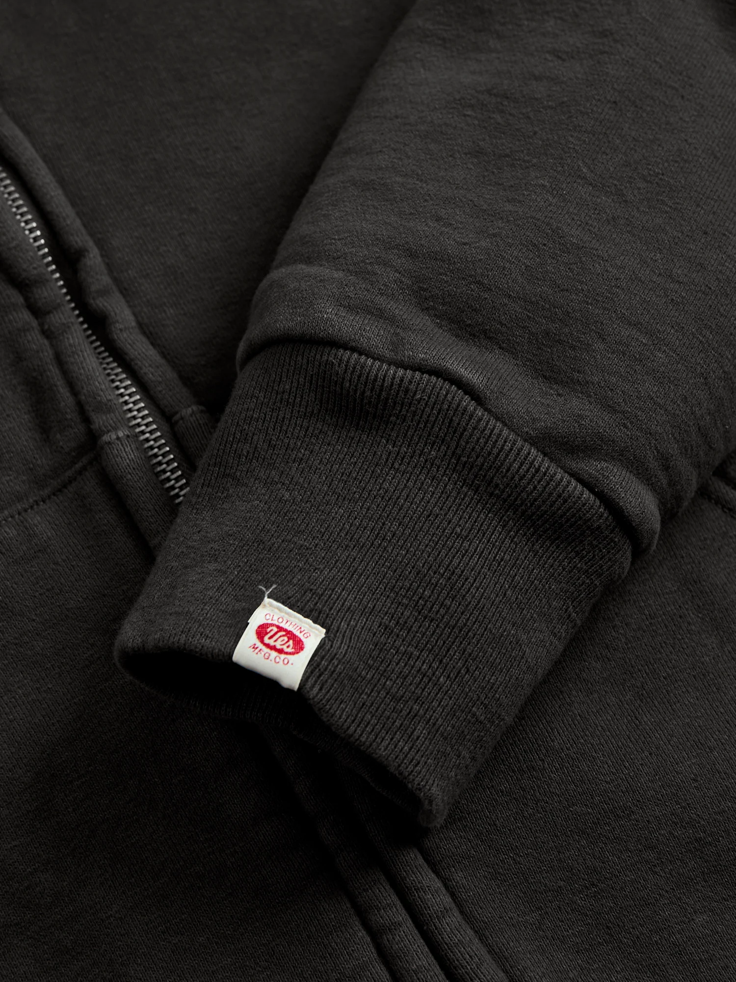 Tube Knit Zip Hoodie in Black - Image 6