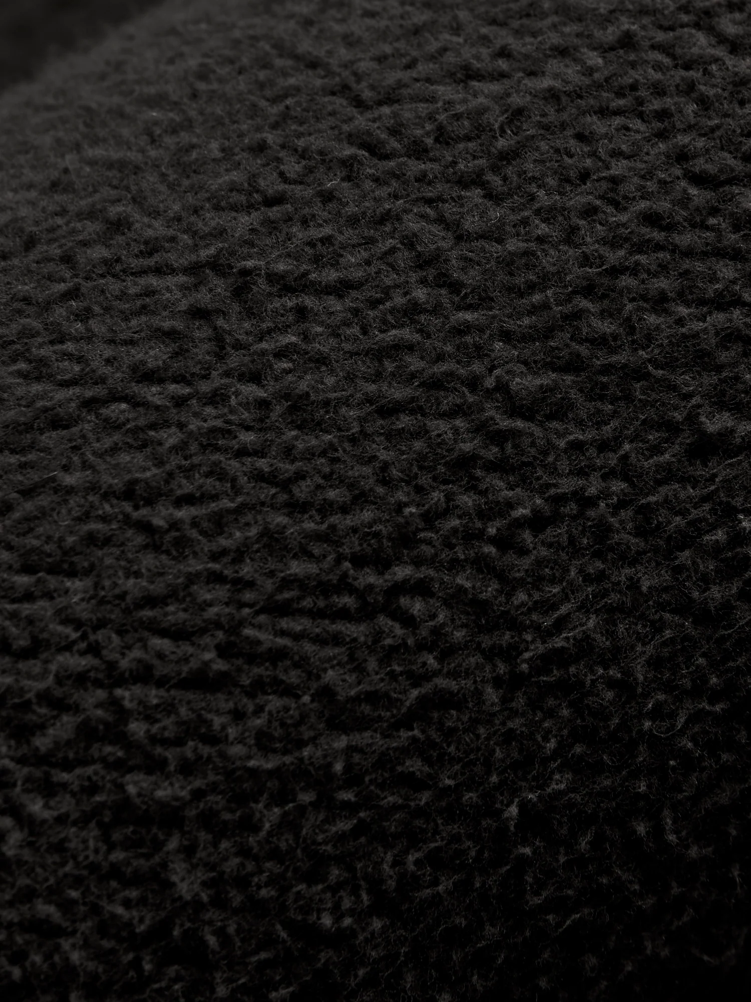 Tube Knit Zip Hoodie in Black - Image 8
