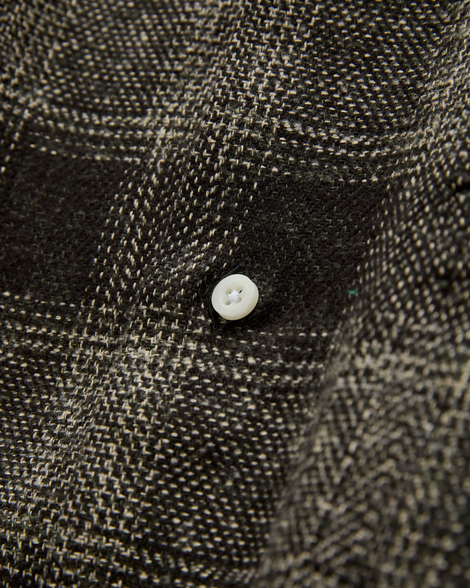 Tweed Check Camp Shirt in Black - Image 5