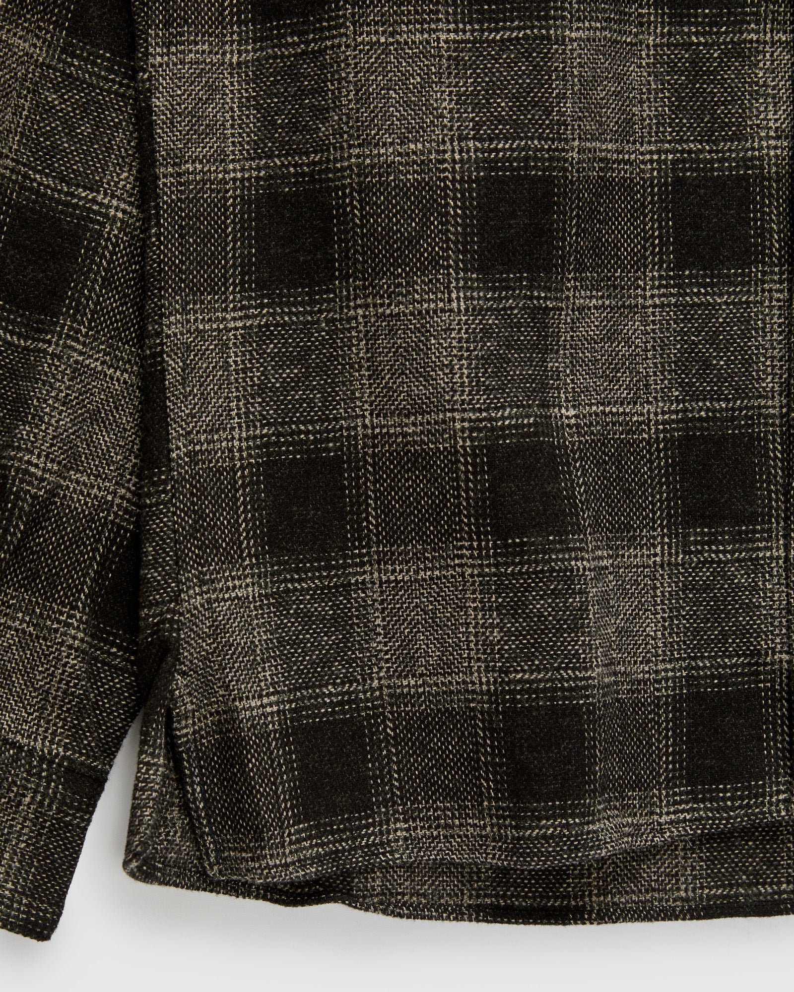 Tweed Check Camp Shirt in Black - Image 7