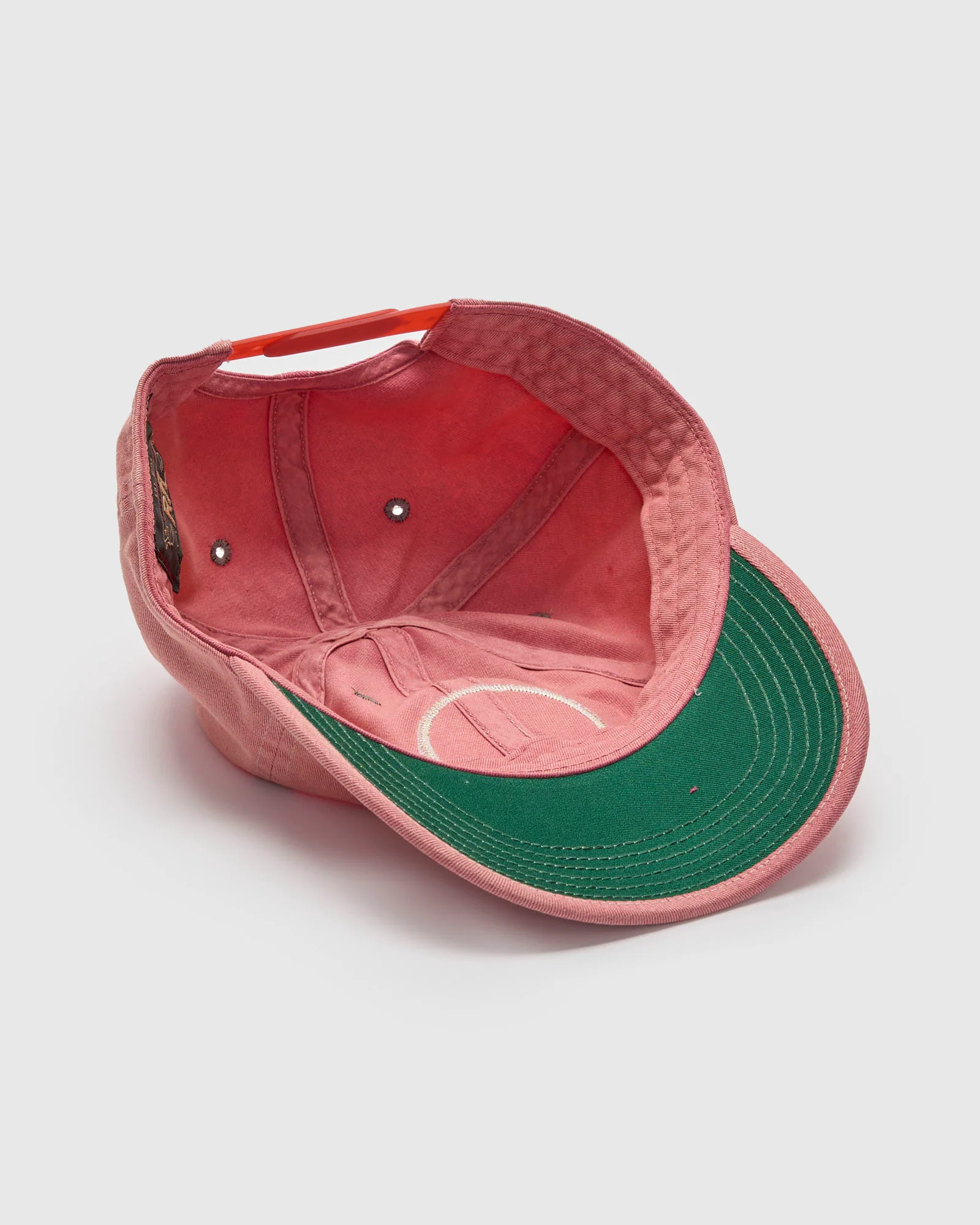 Twill Baseball Cap in Faded Red - Image 4
