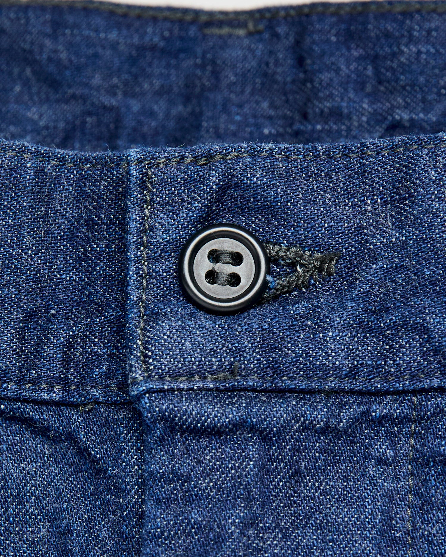 Two Tuck Denim Wide Trousers in Rinsed Indigo - Image 6