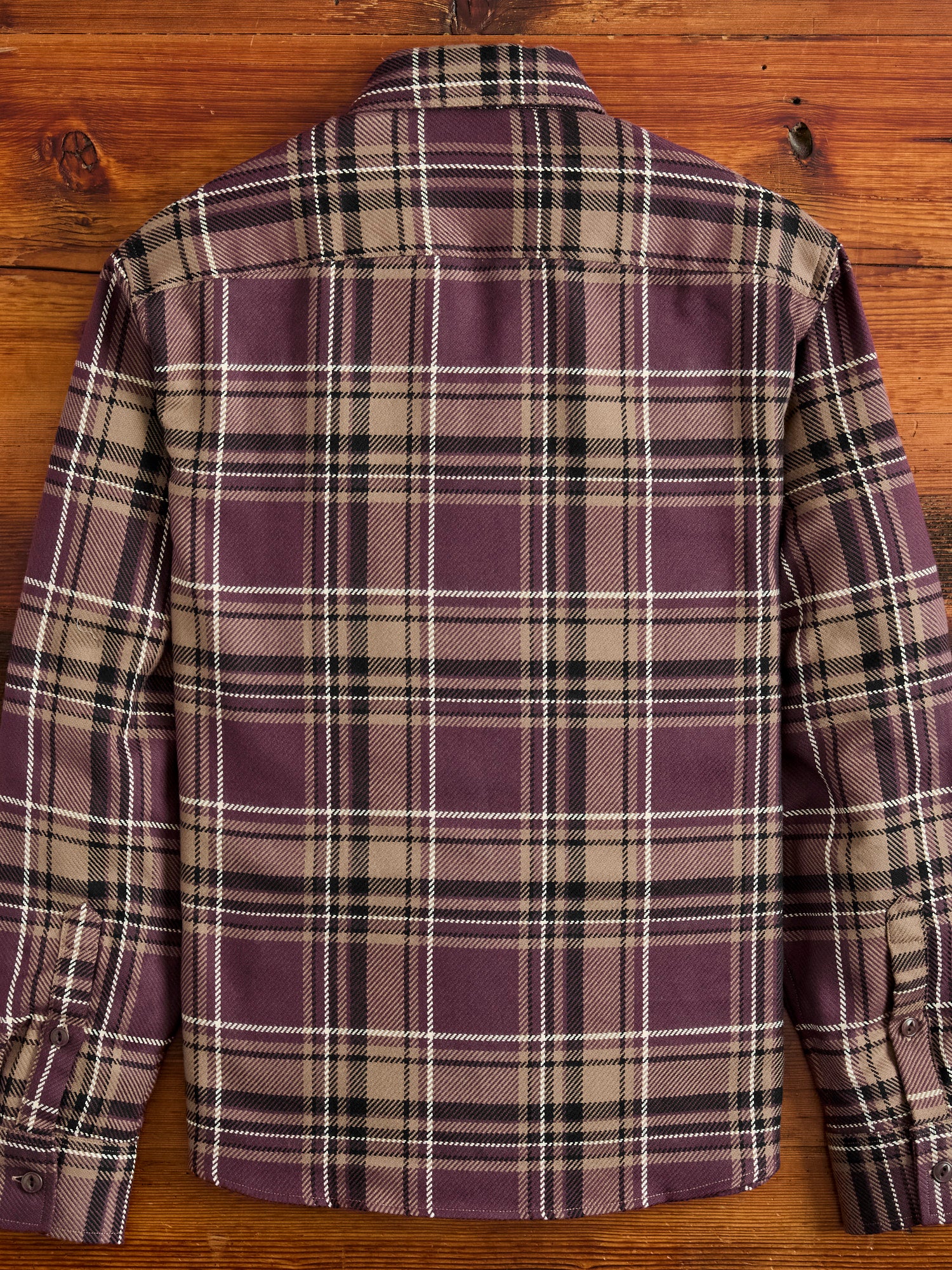 Utility Flannel in Burgundy Oak Plaid - Image 3