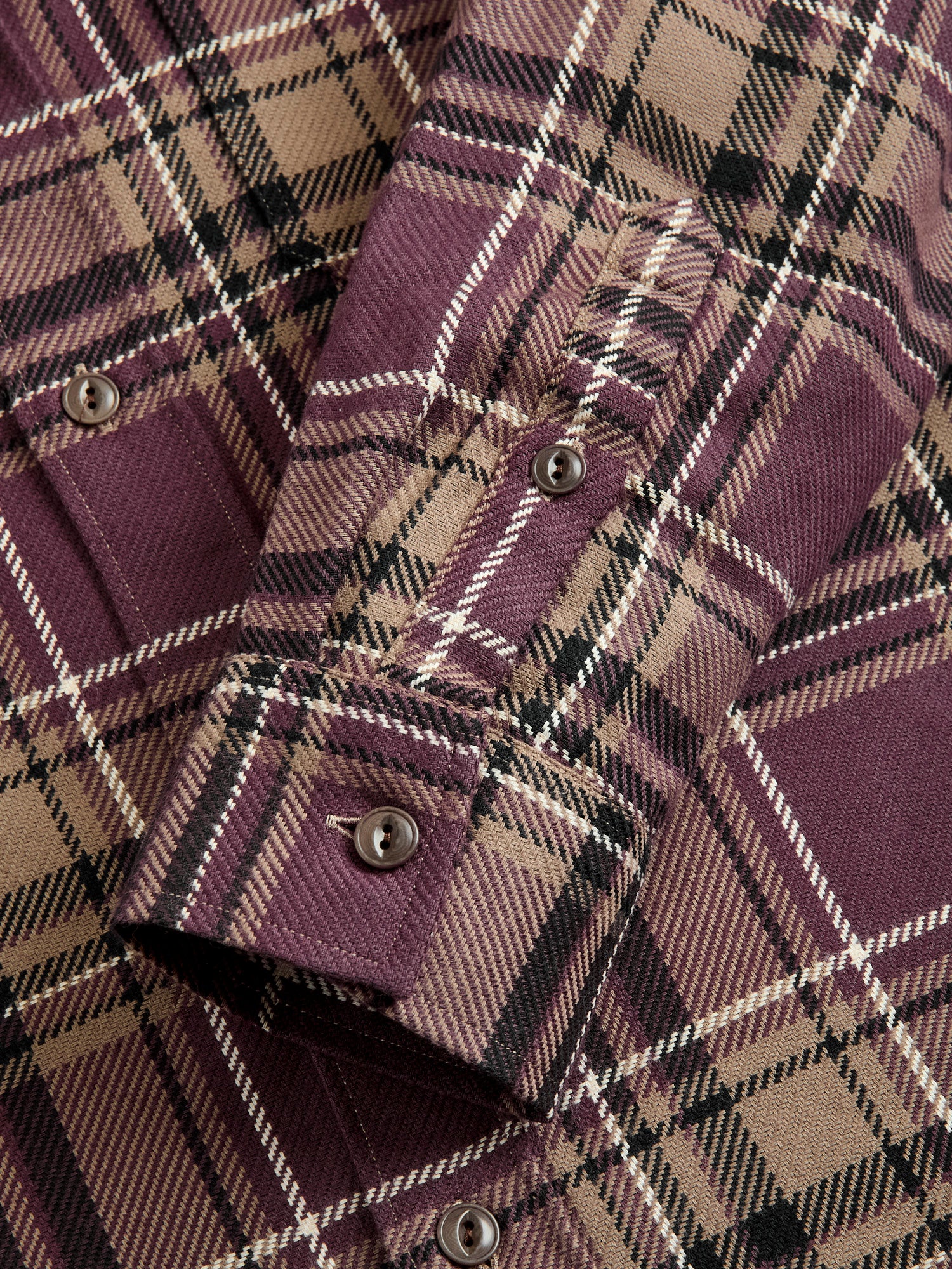 Utility Flannel in Burgundy Oak Plaid - Image 5