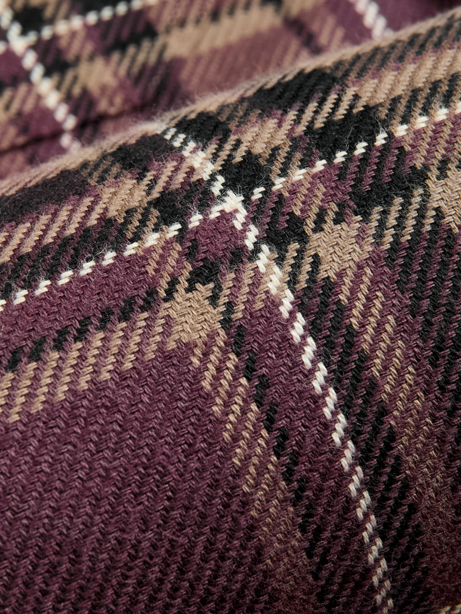 Utility Flannel in Burgundy Oak Plaid - Image 7