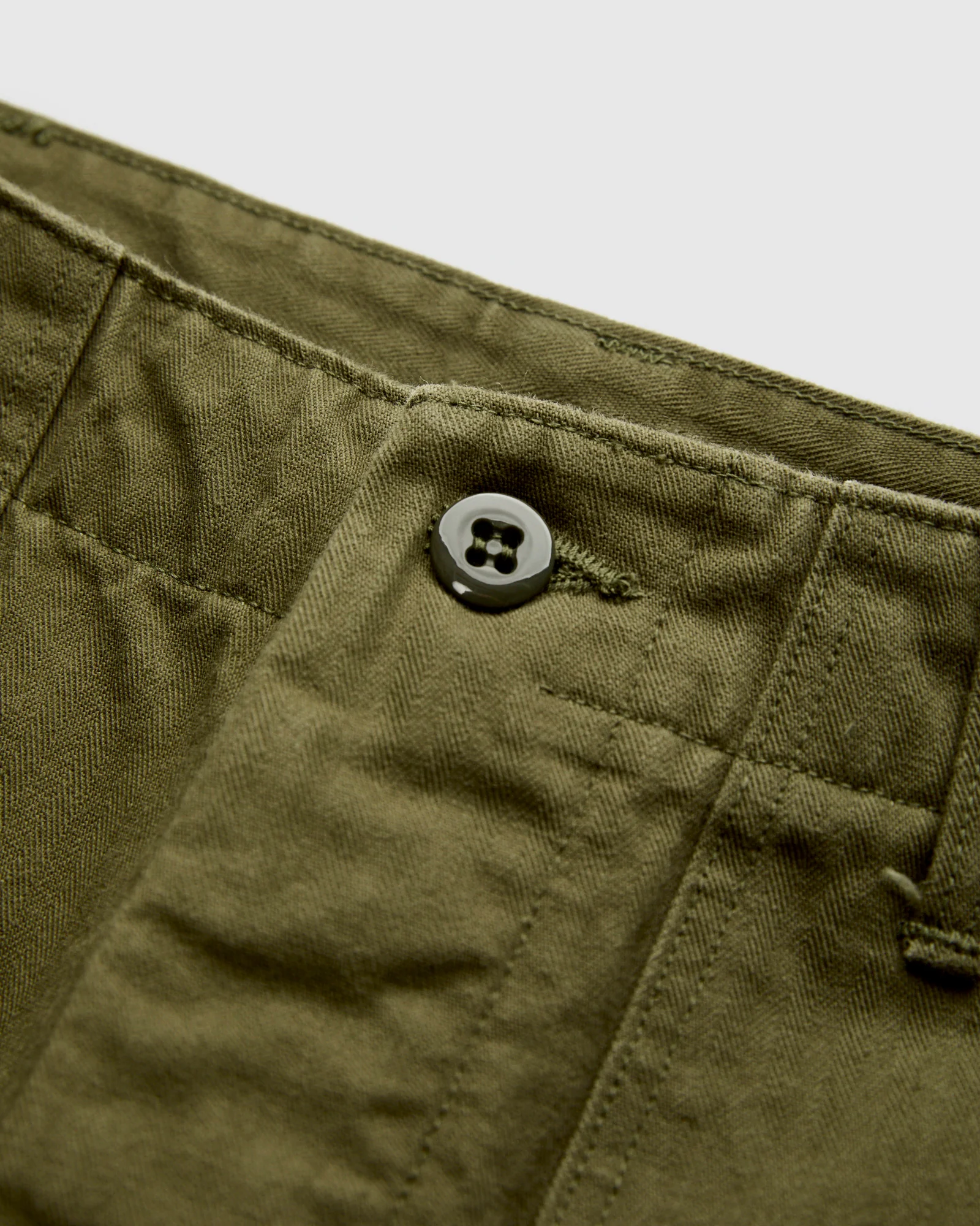 Herringbone Vintage Fit Fatigue Pants in Army - Image 6