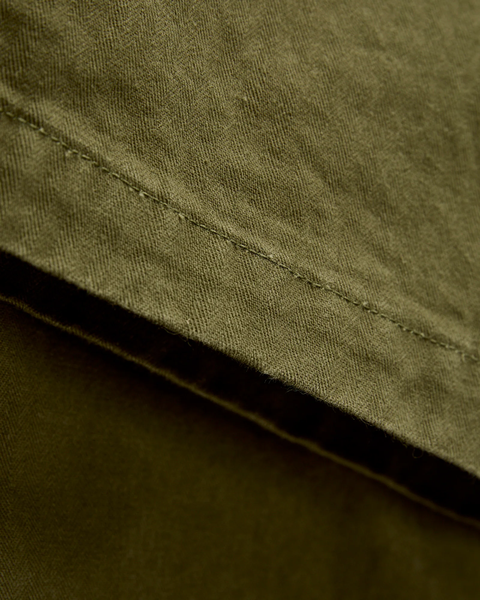 Herringbone Vintage Fit Fatigue Pants in Army - Image 8