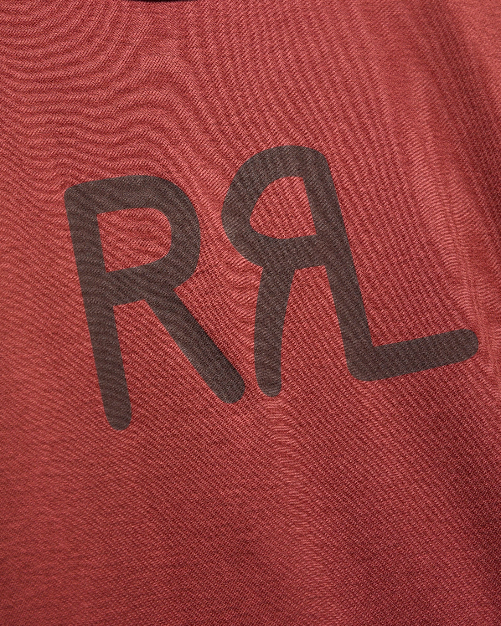 Vintage Knit Logo T-Shirt in Red Snapper - Image 2