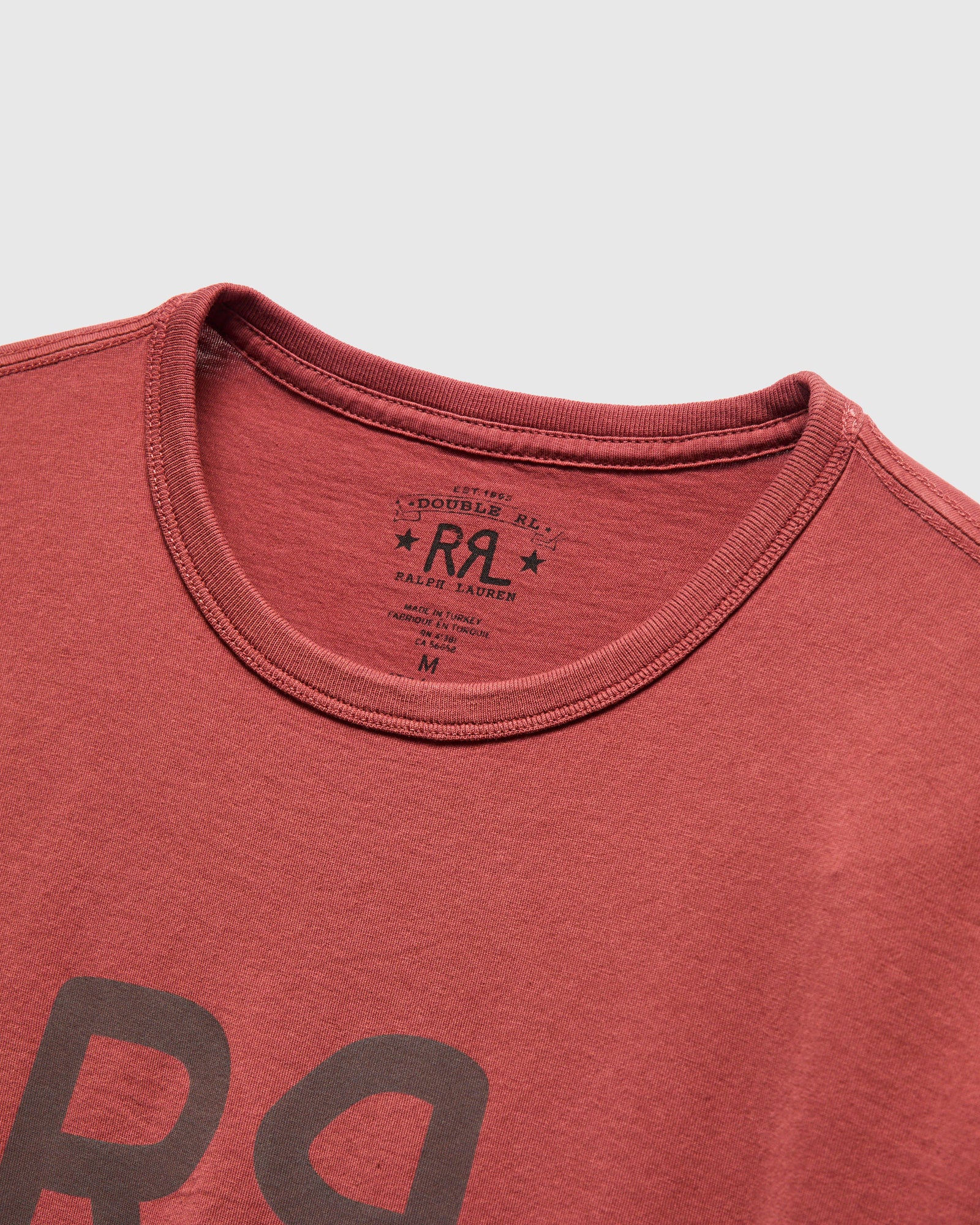 Vintage Knit Logo T-Shirt in Red Snapper - Image 4