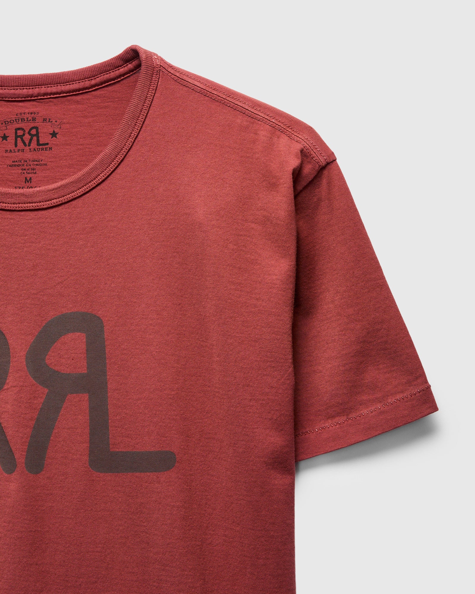 Vintage Knit Logo T-Shirt in Red Snapper - Image 5
