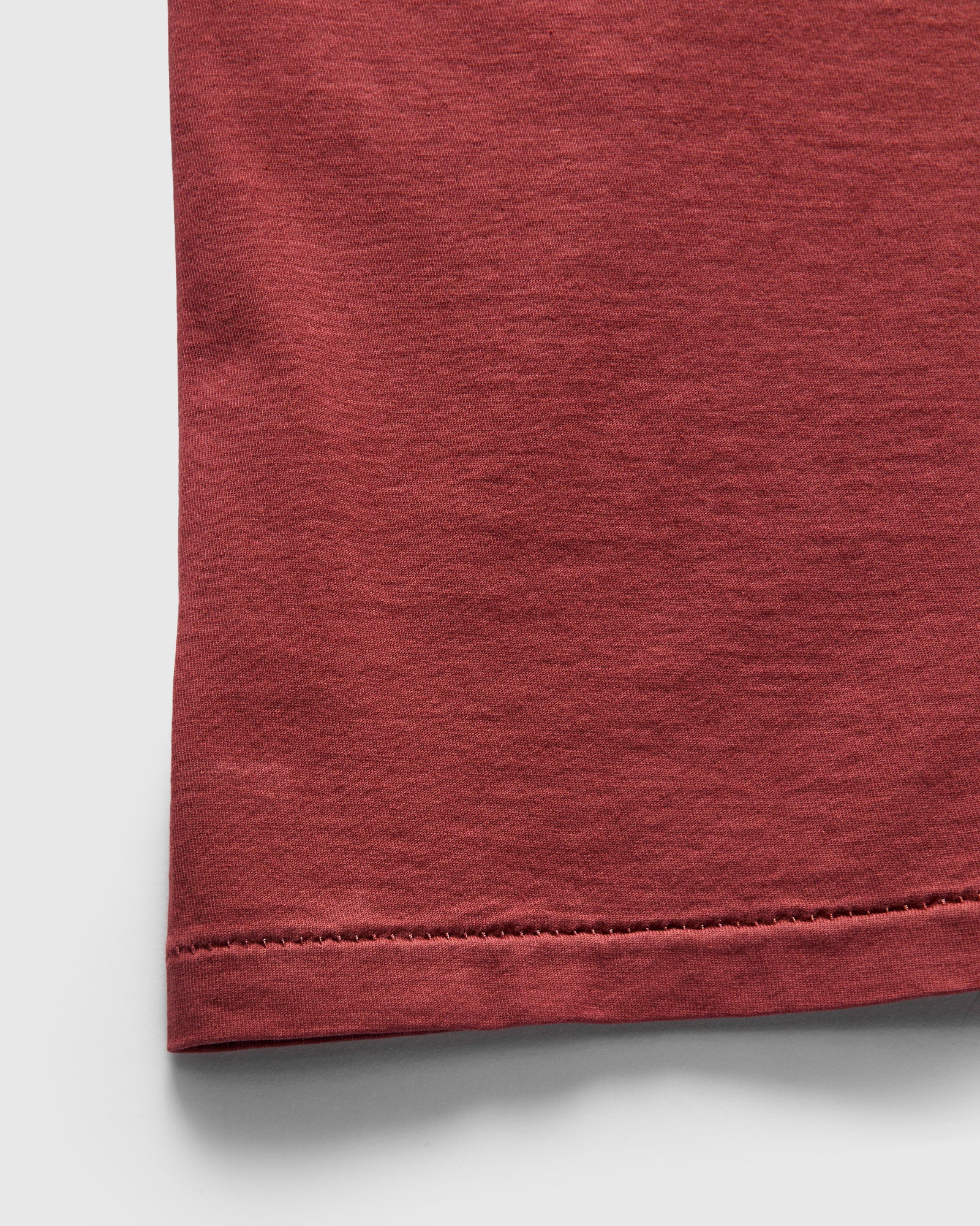 Vintage Knit Logo T-Shirt in Red Snapper - Image 6