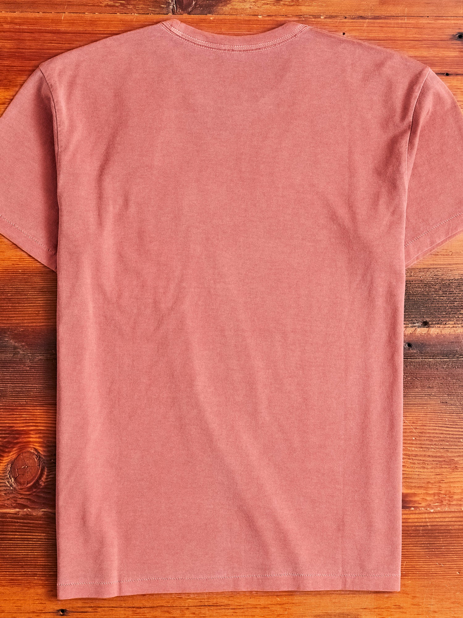 Vintage Knit Pocket T-Shirt in Red - Image 6