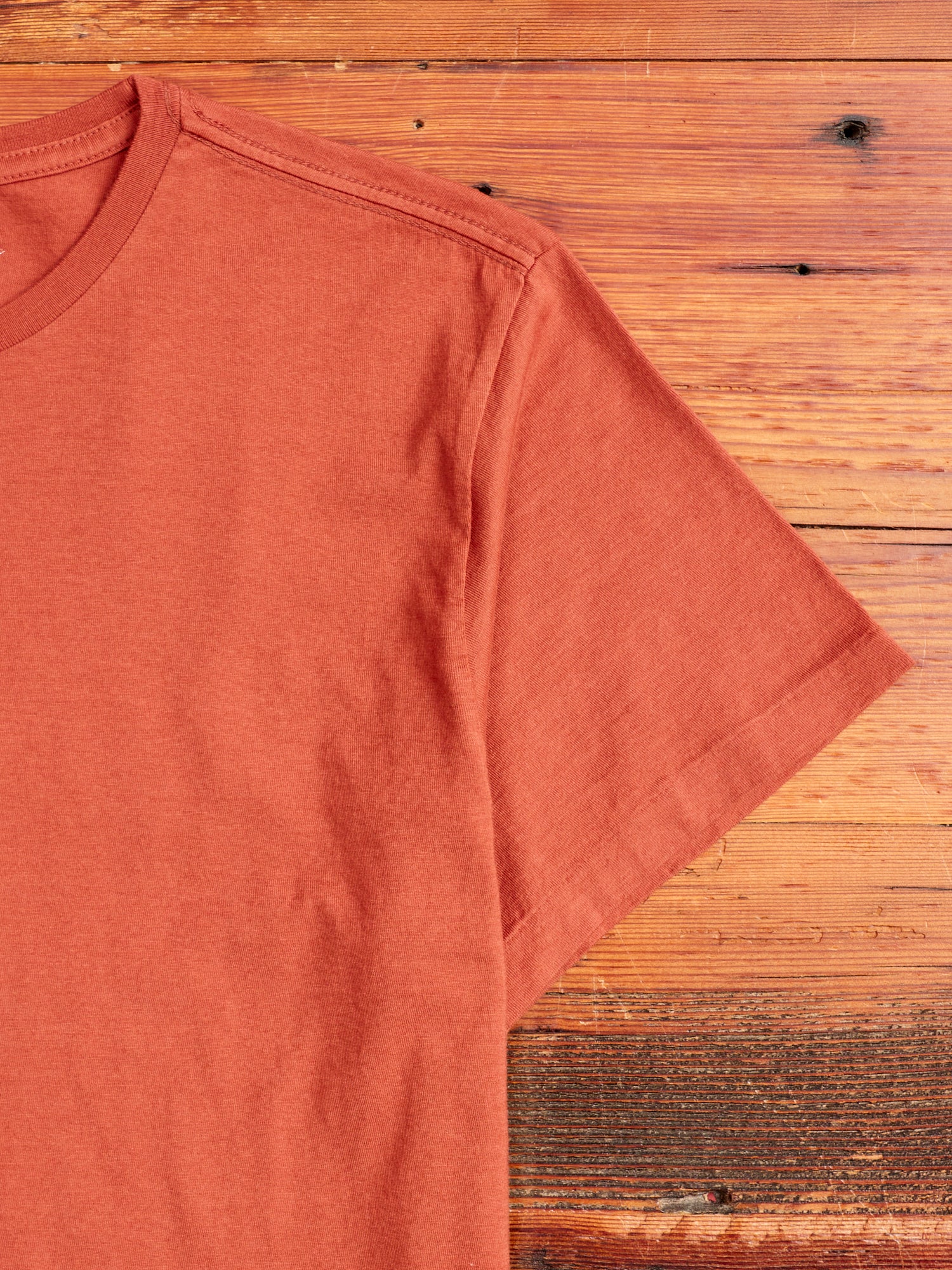 Vintage Knit T-Shirt in Rust - Image 3
