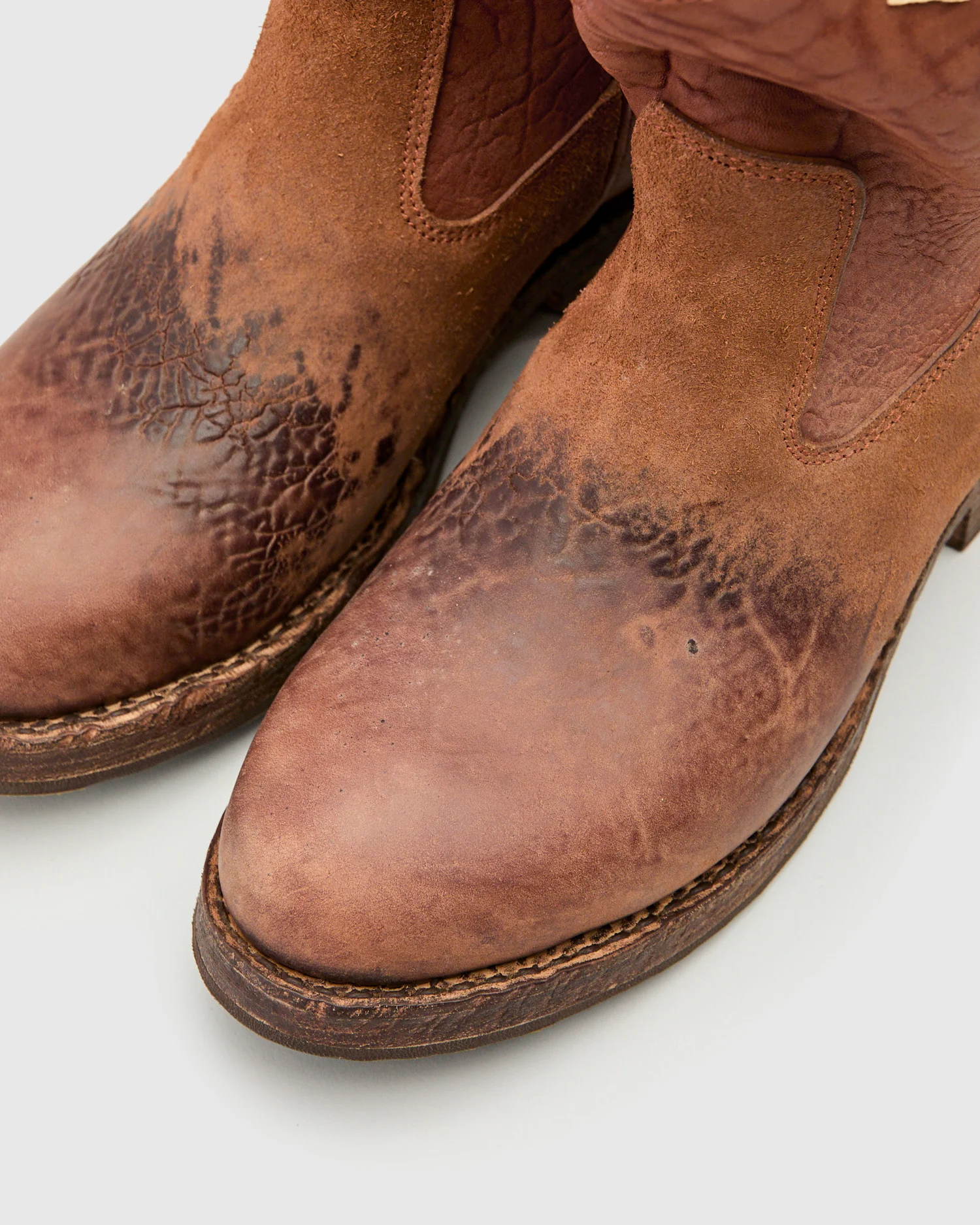 Wabanaki Engineer Boots-Folk in Brown - Image 7