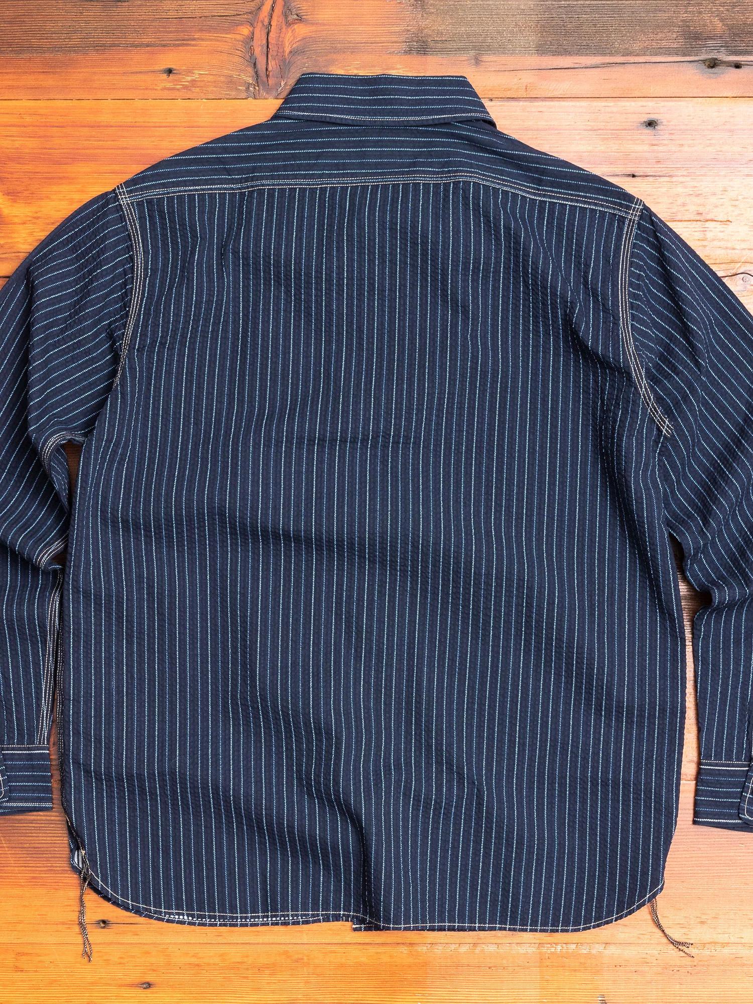 Wabash Button-Down Shirt in Navy - Image 7