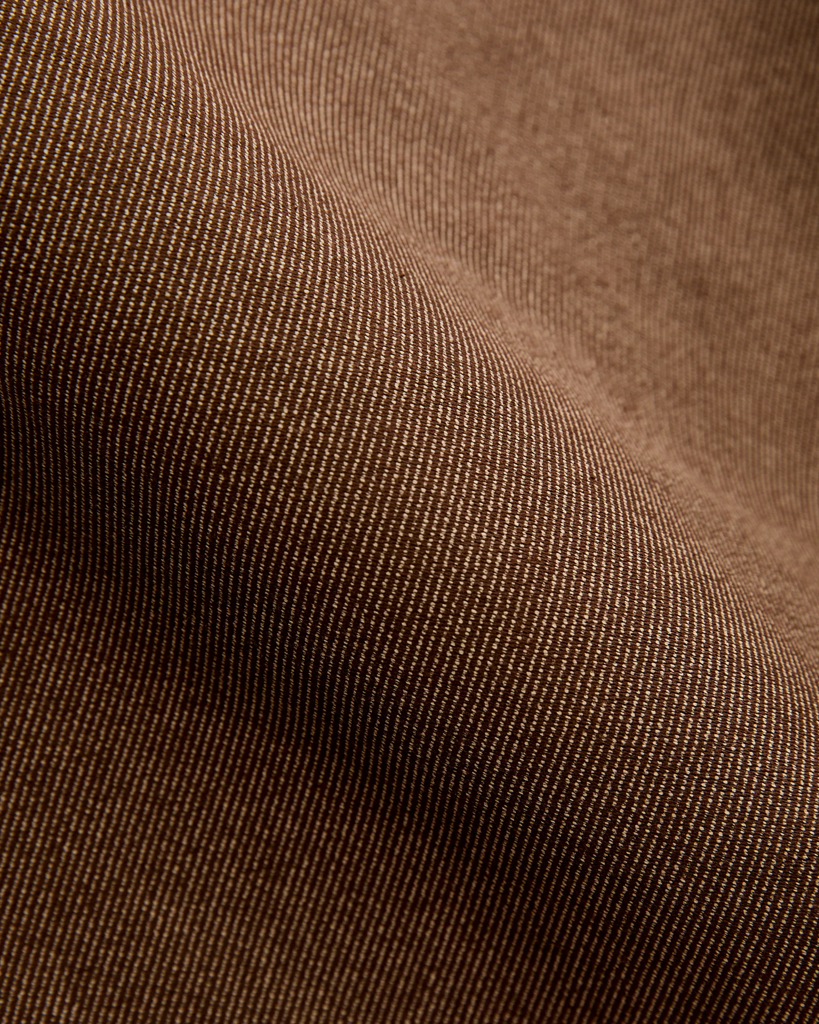 Wabash Stripe Moleskin Chino in Espresso Brown - Image 2