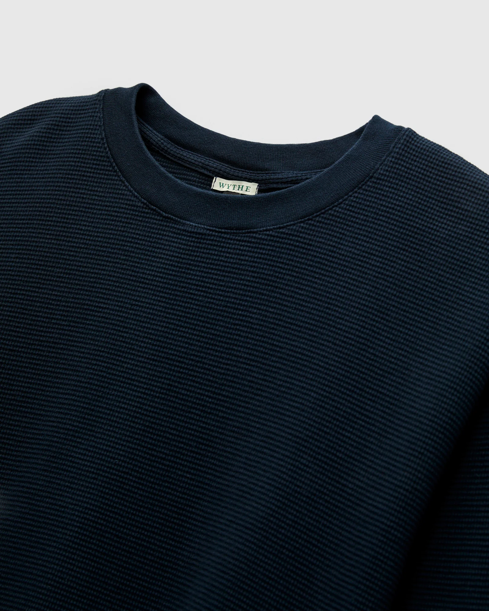 Waffle Thermal Knit in Navy - Image 3