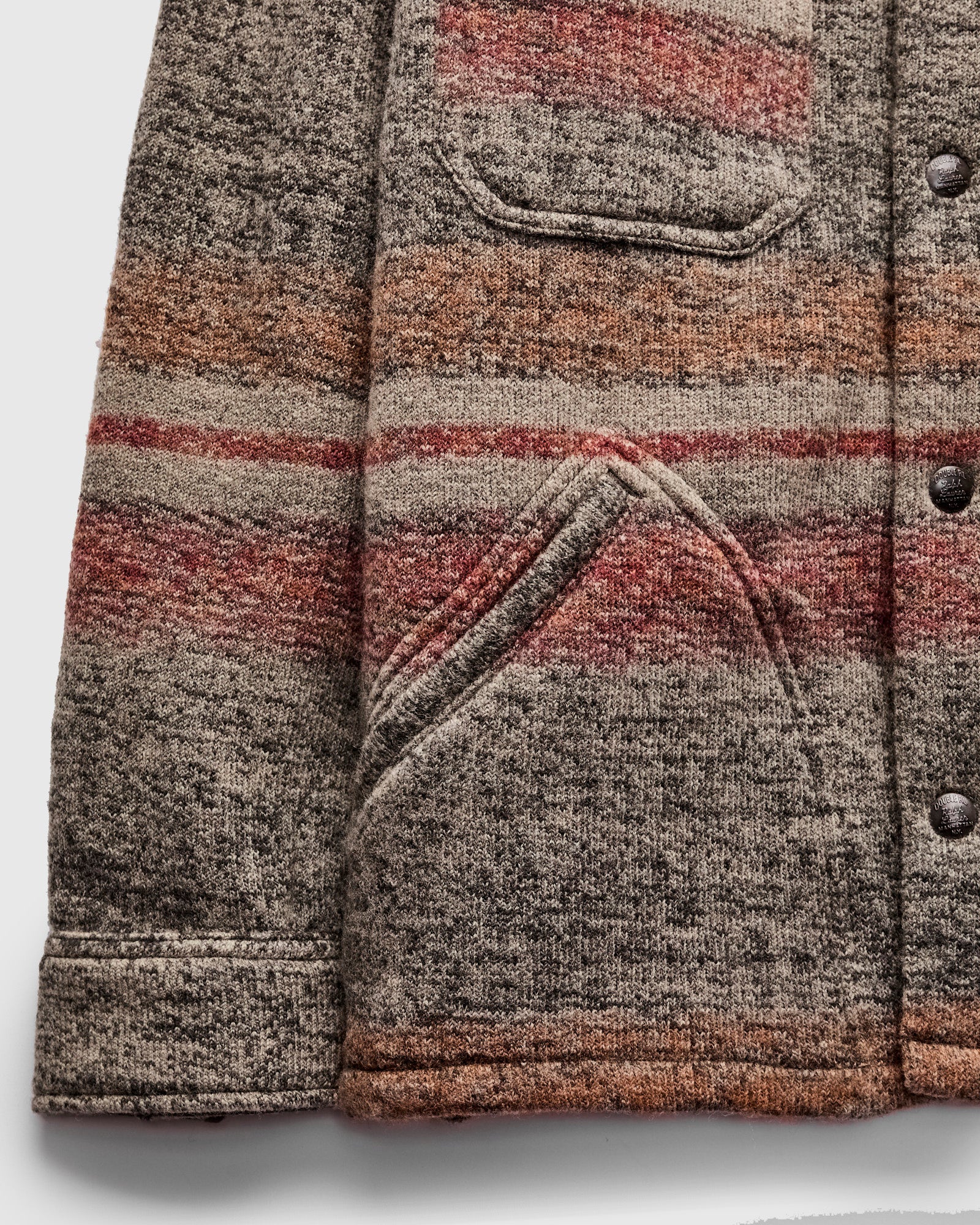 Wallace Jacquard Jacket in Red/Multi - Image 6