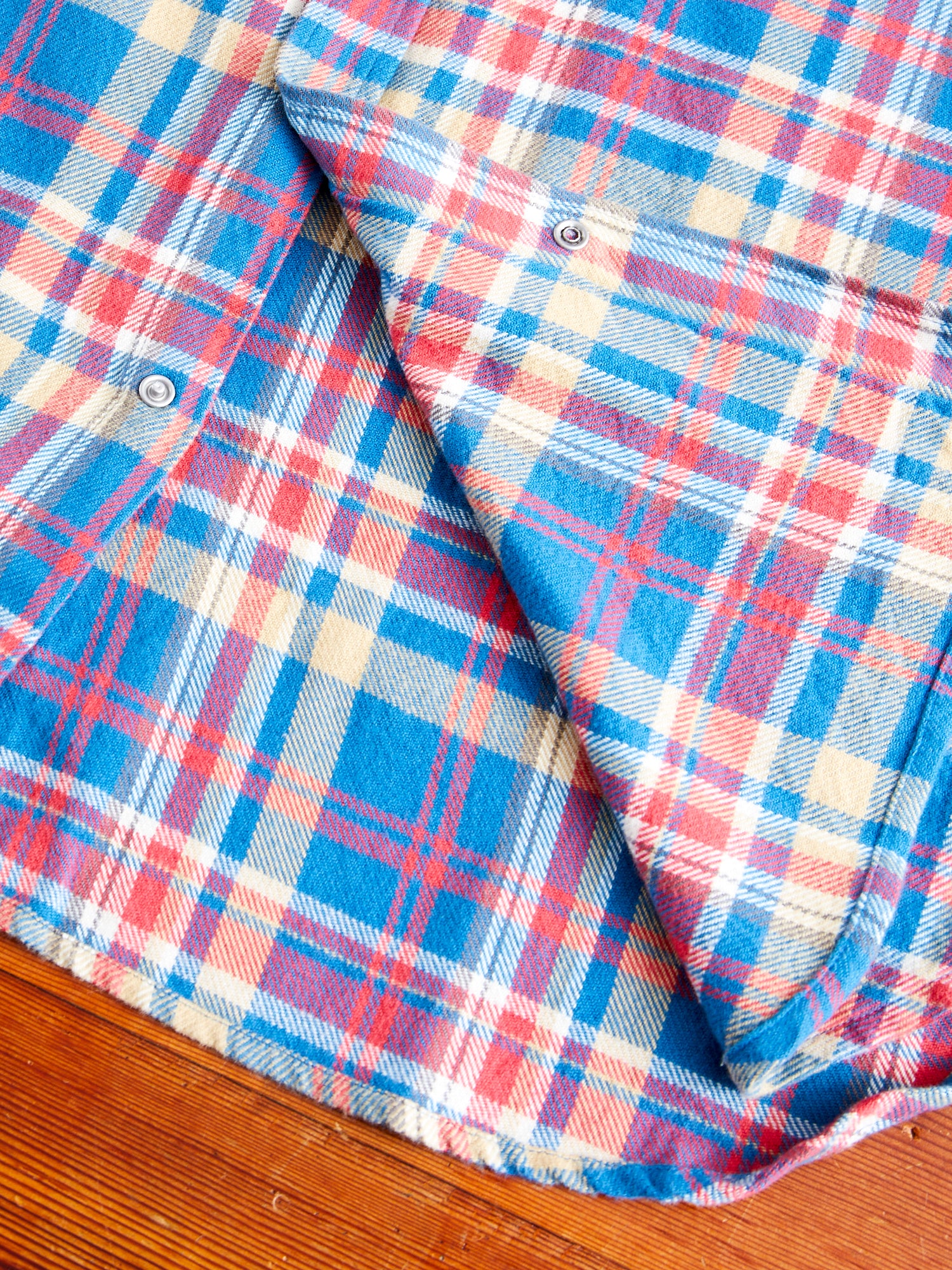 Washed Flannel Pearl Snap Shirt in Northwoods Plaids - Image 7