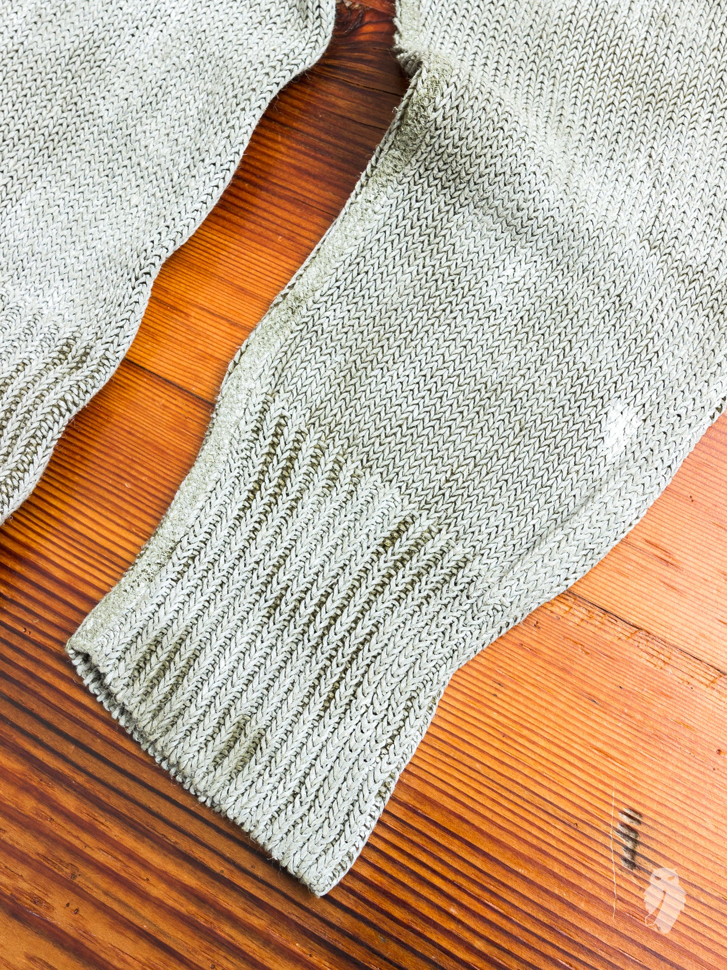 Waxed Sweater in Military Linen - Image 4