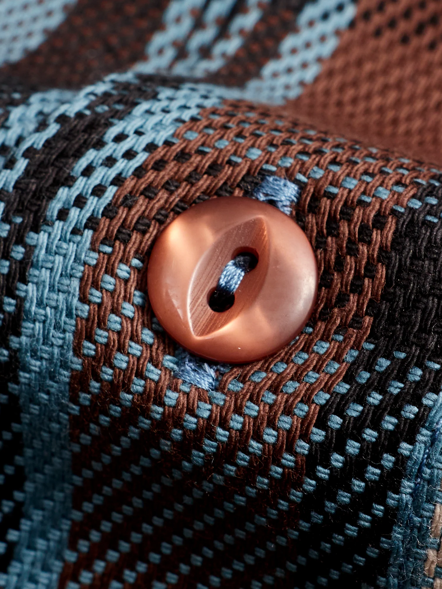 Webster Shirt in Blue Twill Check - Image 4